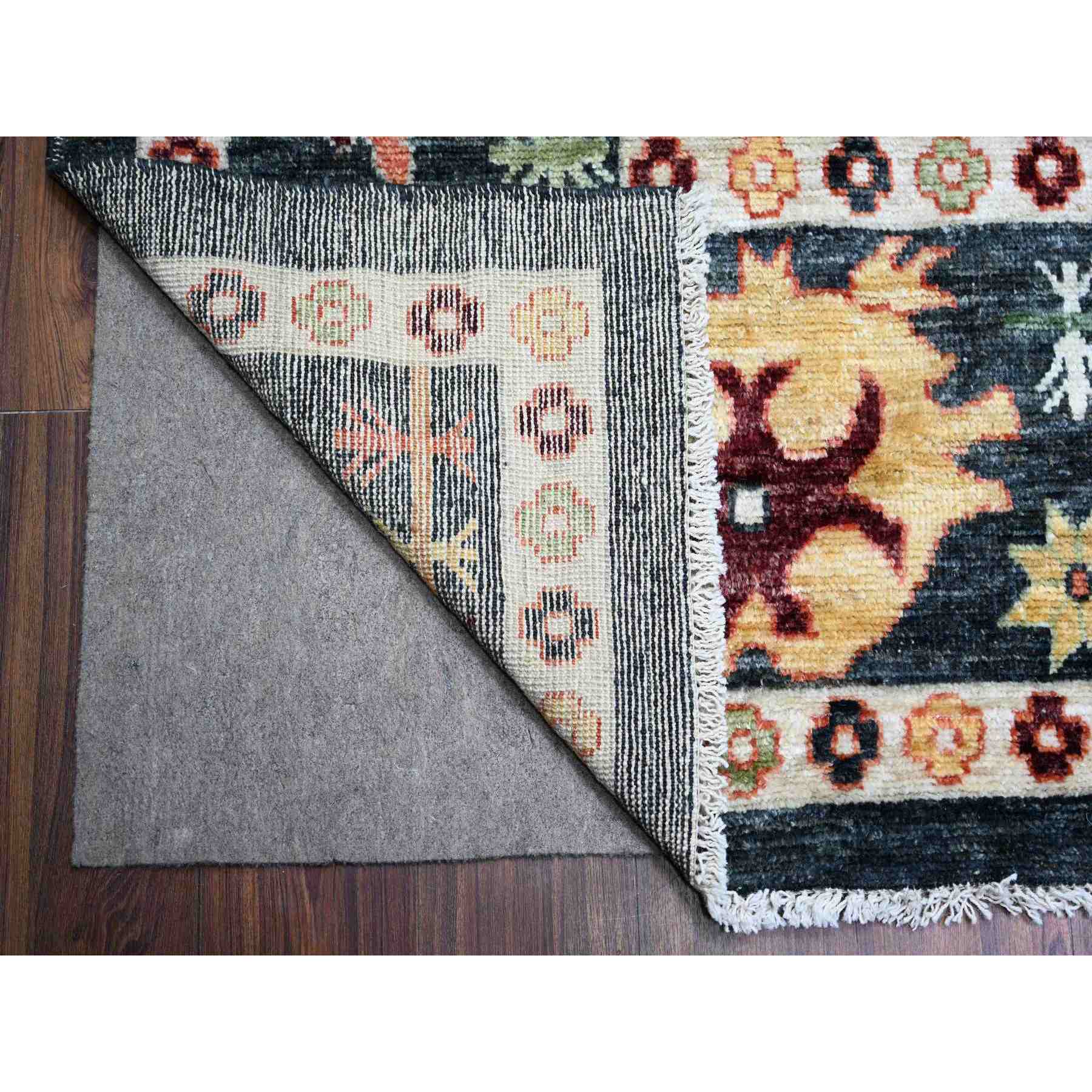 Oushak-And-Peshawar-Hand-Knotted-Rug-372520