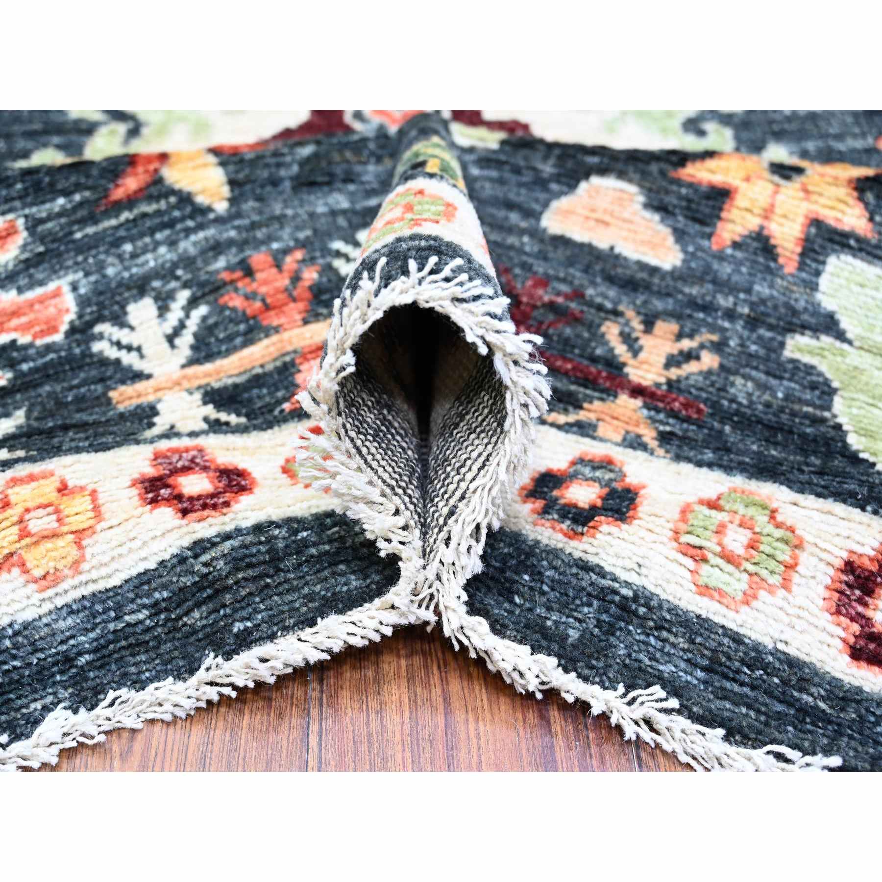 Oushak-And-Peshawar-Hand-Knotted-Rug-372520