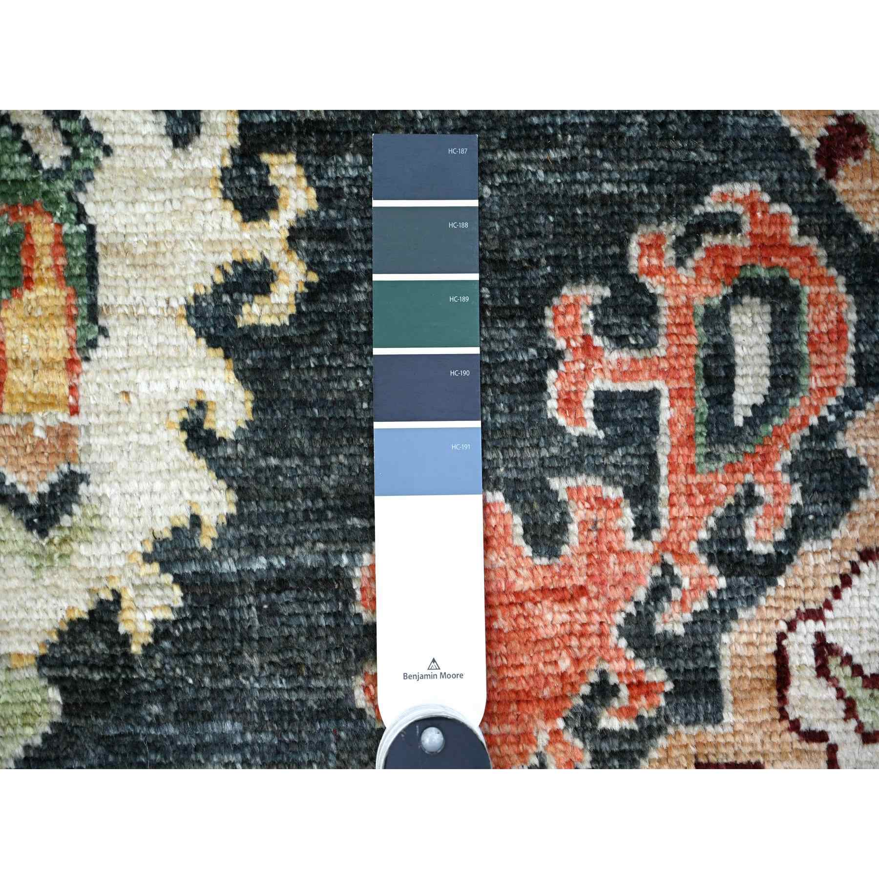 Oushak-And-Peshawar-Hand-Knotted-Rug-372520