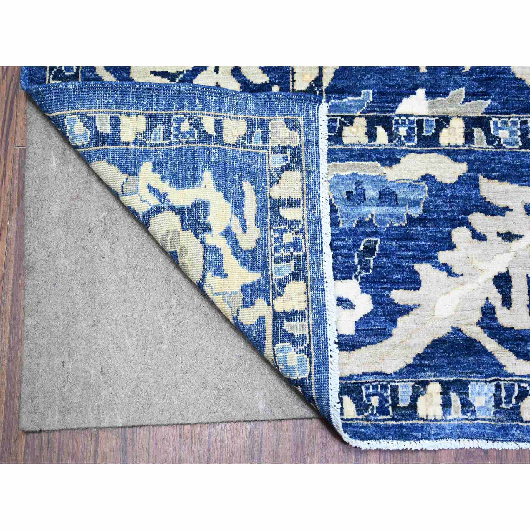 Oushak-And-Peshawar-Hand-Knotted-Rug-372535
