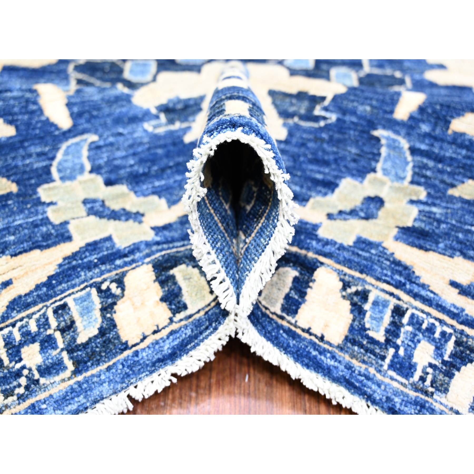 Oushak-And-Peshawar-Hand-Knotted-Rug-372535