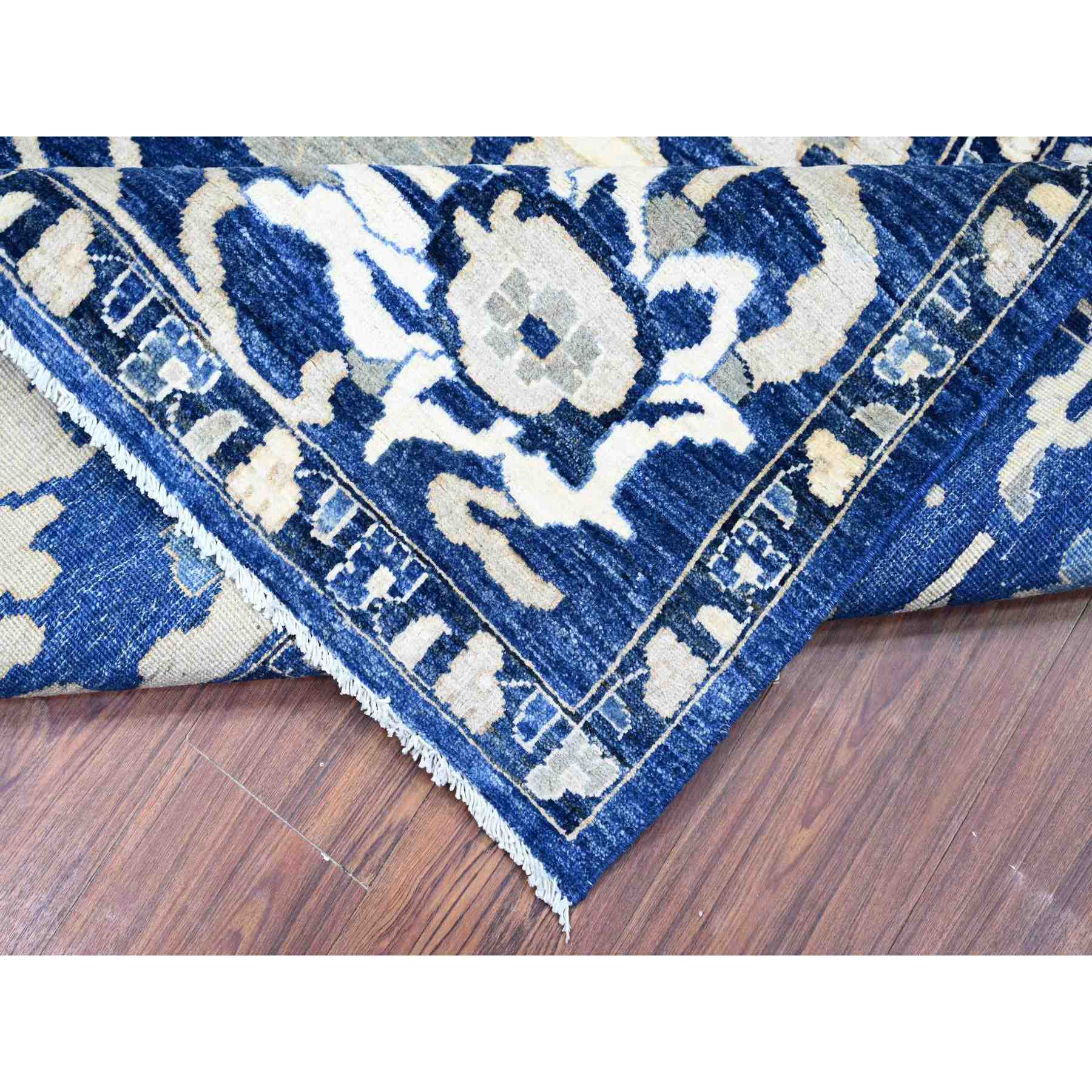 Oushak-And-Peshawar-Hand-Knotted-Rug-372535