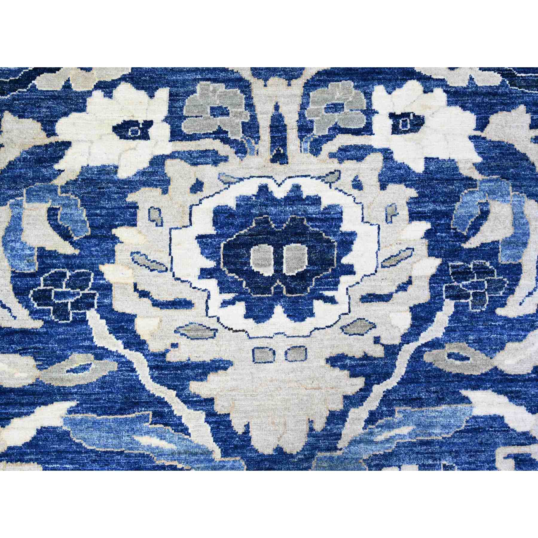 Oushak-And-Peshawar-Hand-Knotted-Rug-372535