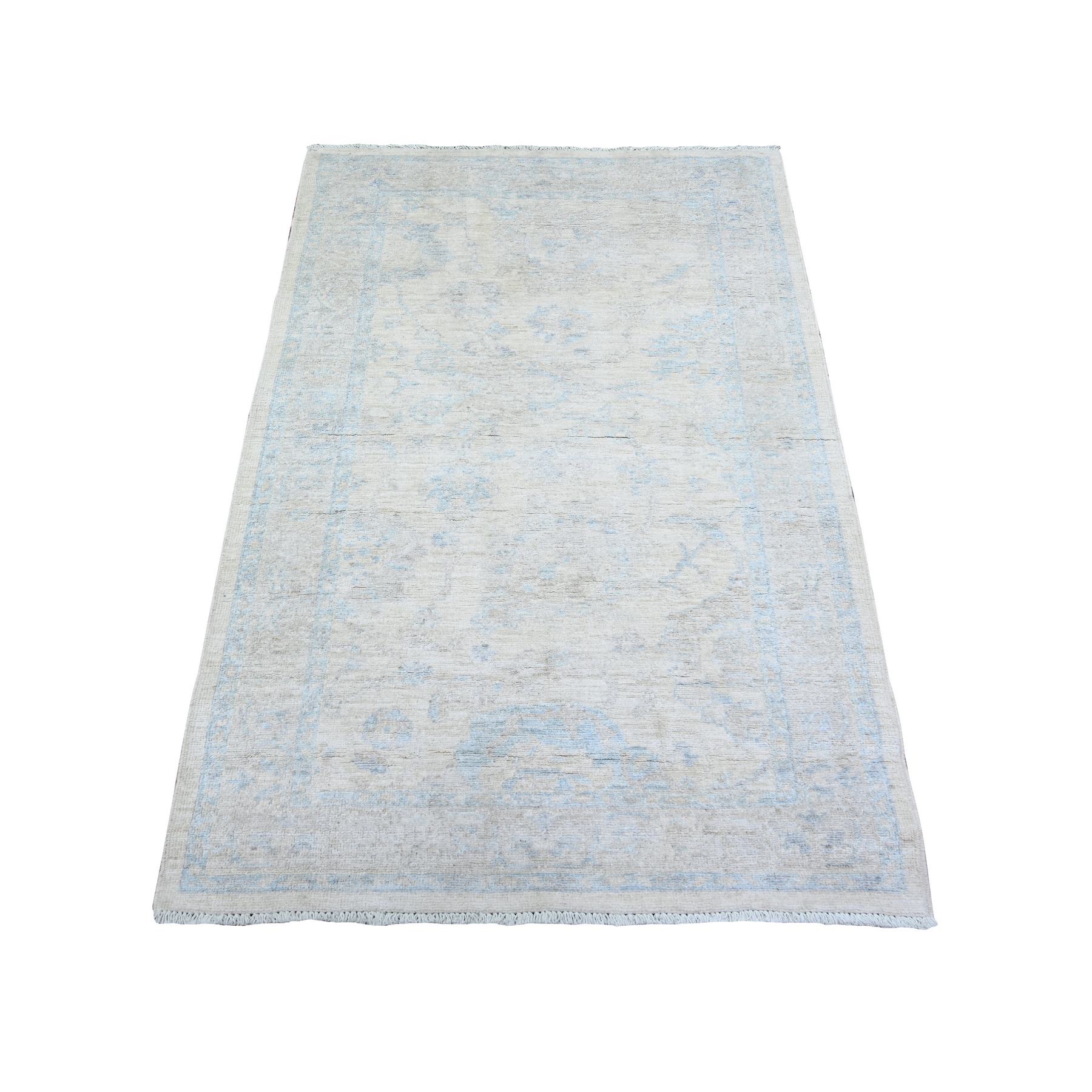 Oushak-And-Peshawar-Hand-Knotted-Rug-372565