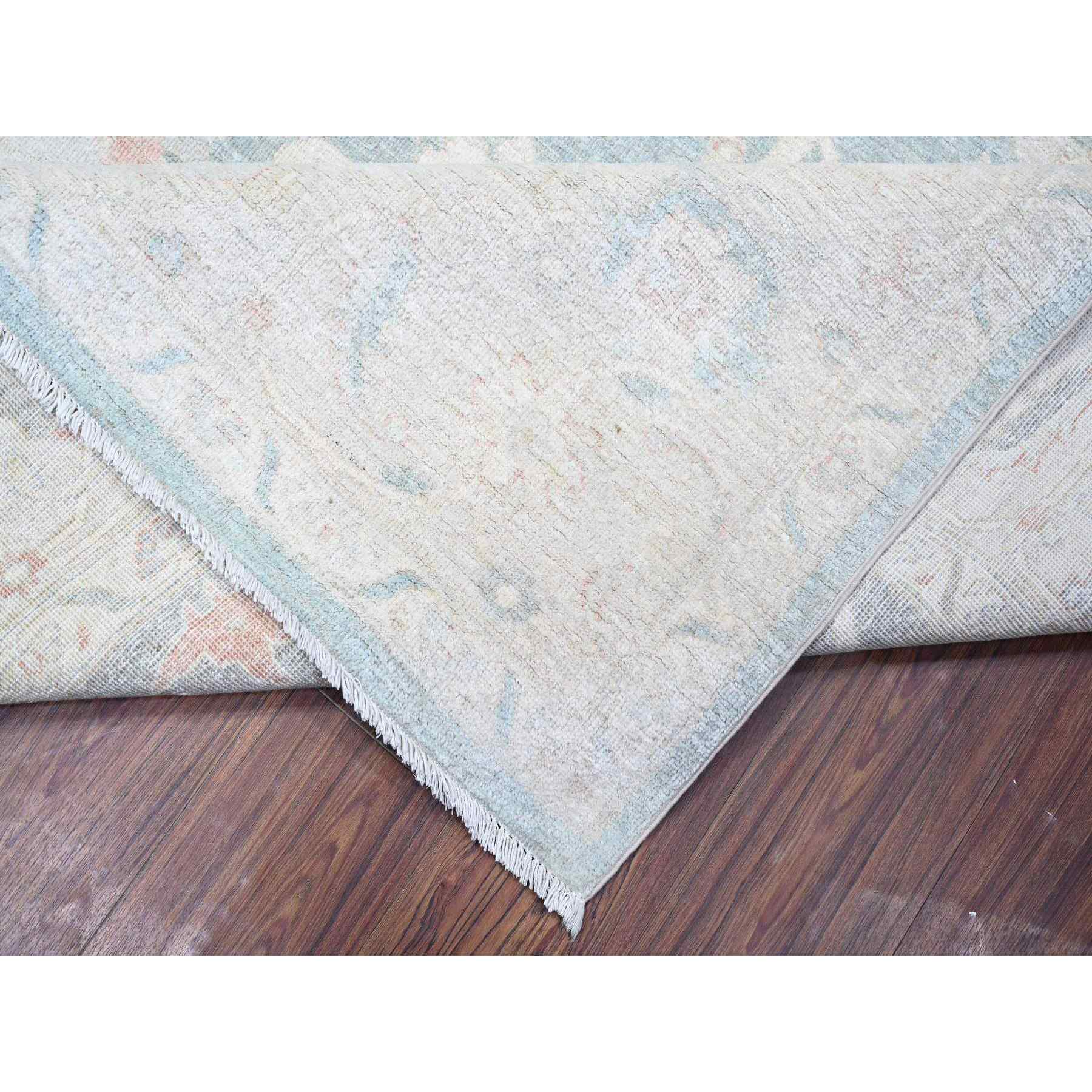 Oushak-And-Peshawar-Hand-Knotted-Rug-372575