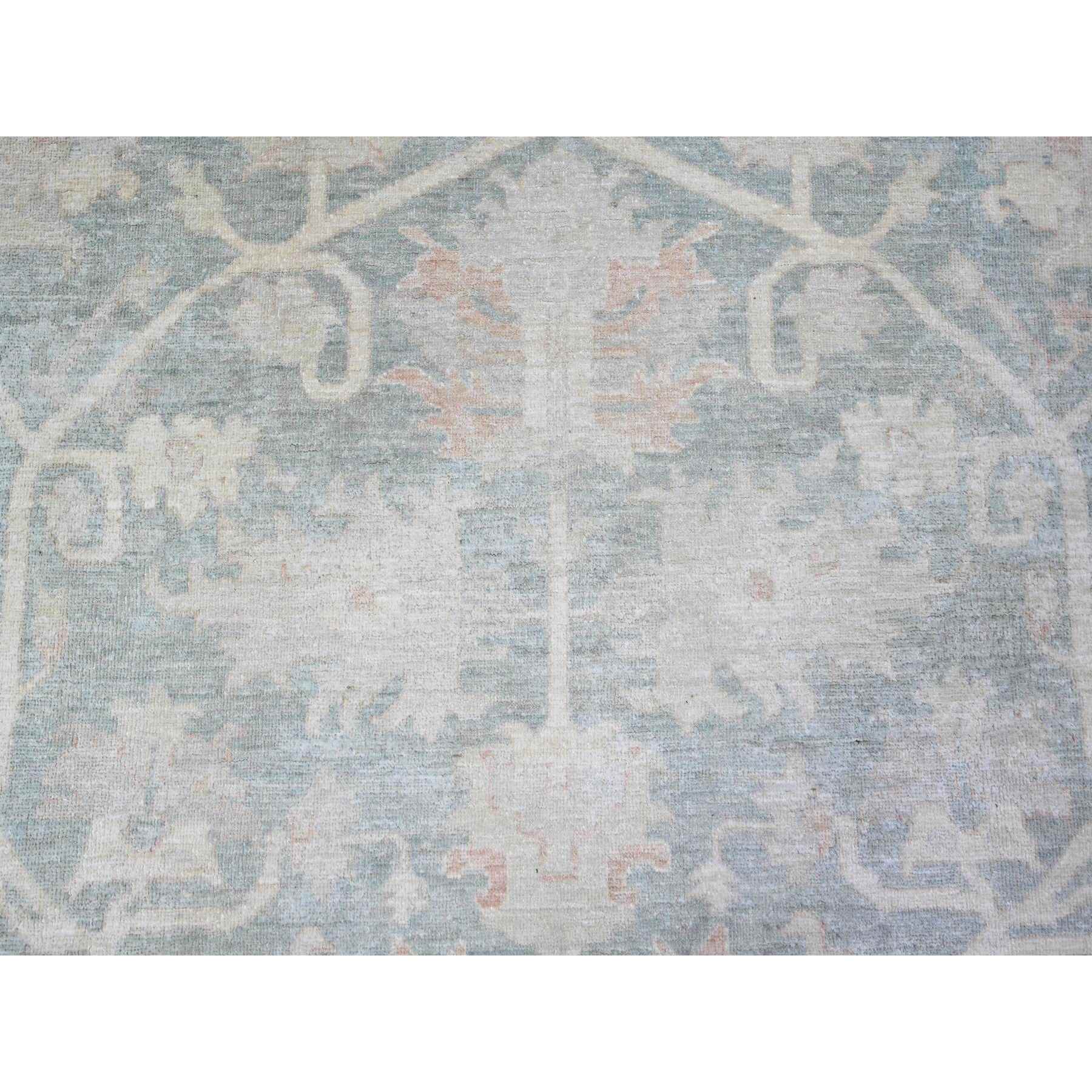 Oushak-And-Peshawar-Hand-Knotted-Rug-372575