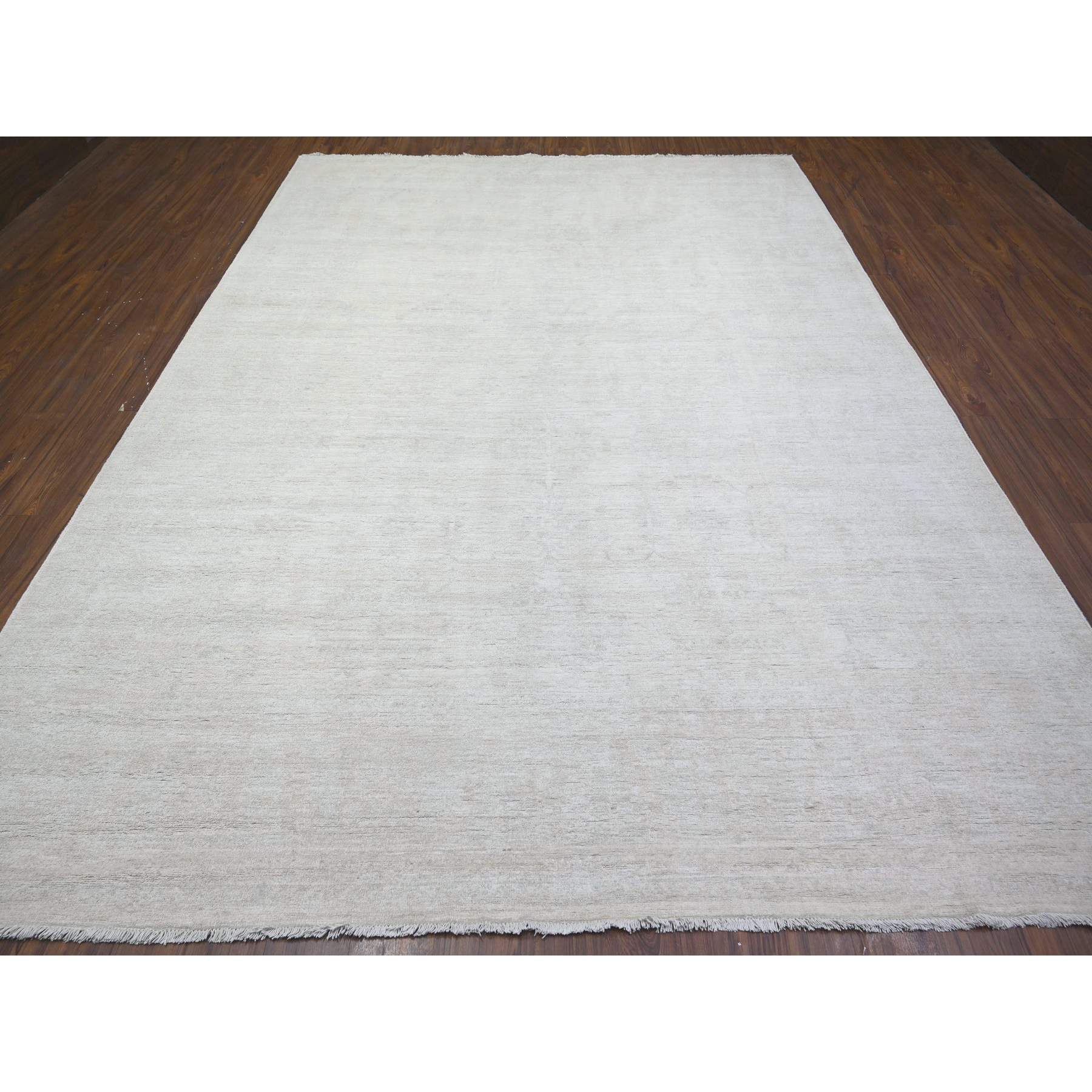 Oushak-And-Peshawar-Hand-Knotted-Rug-372580