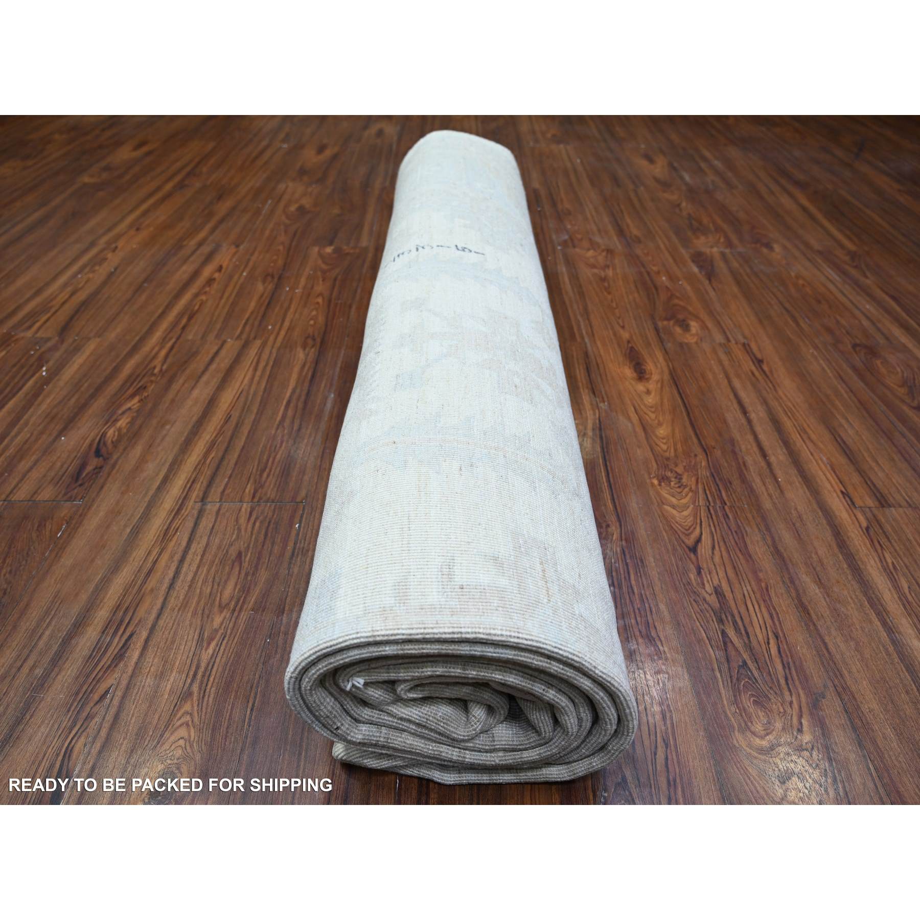 Oushak-And-Peshawar-Hand-Knotted-Rug-372580