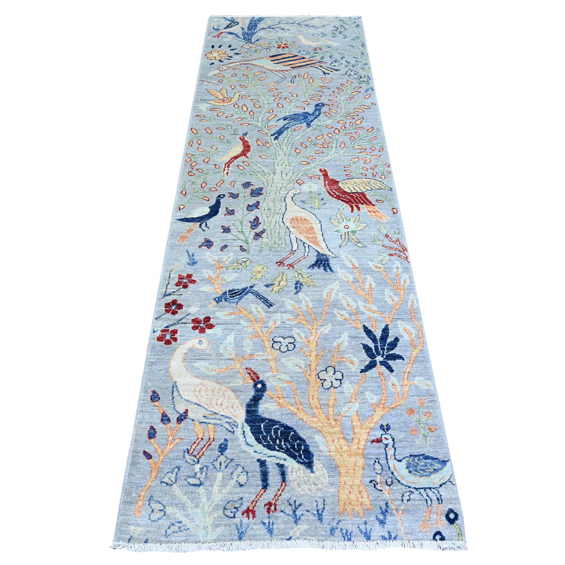 Oushak-And-Peshawar-Hand-Knotted-Rug-372645