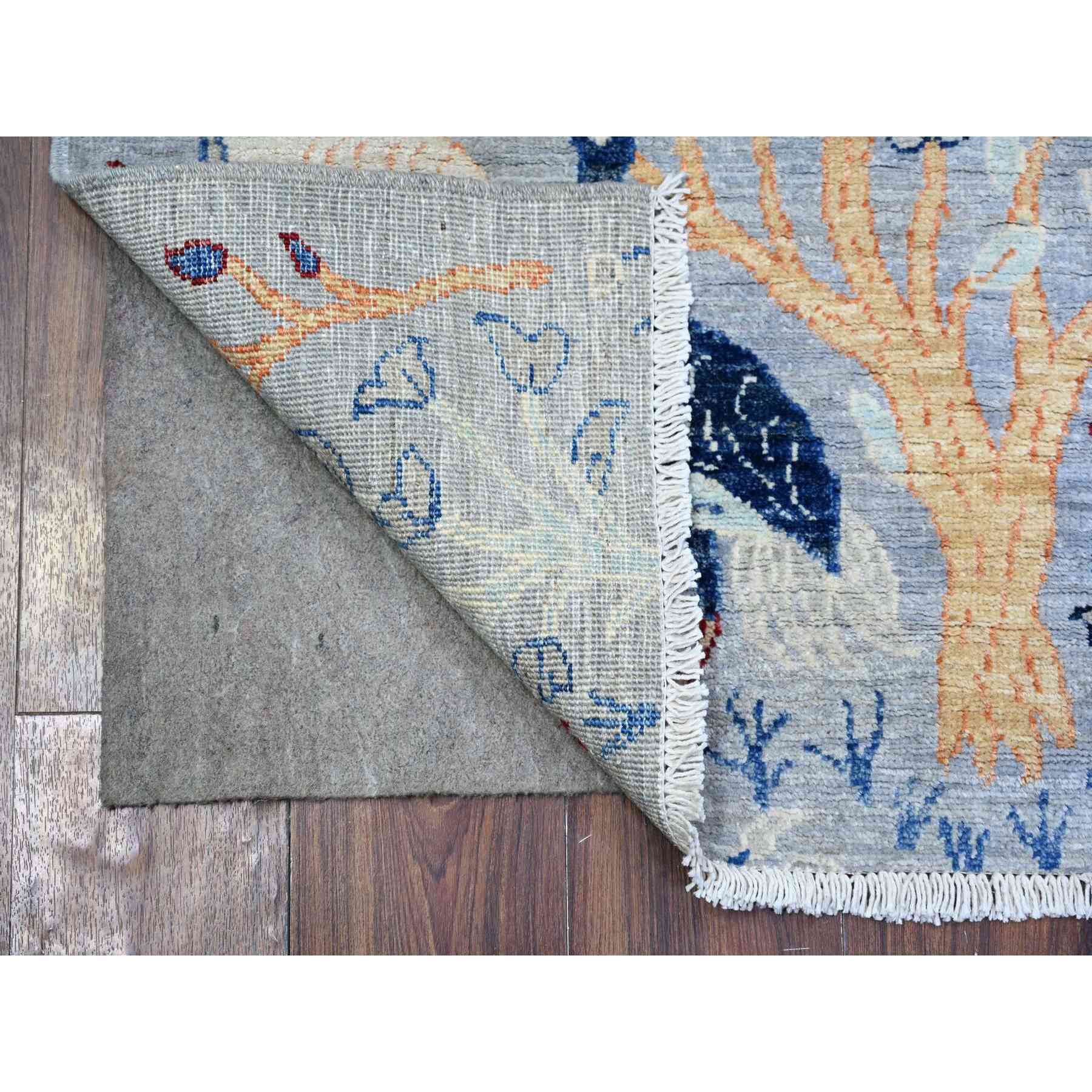 Oushak-And-Peshawar-Hand-Knotted-Rug-372645