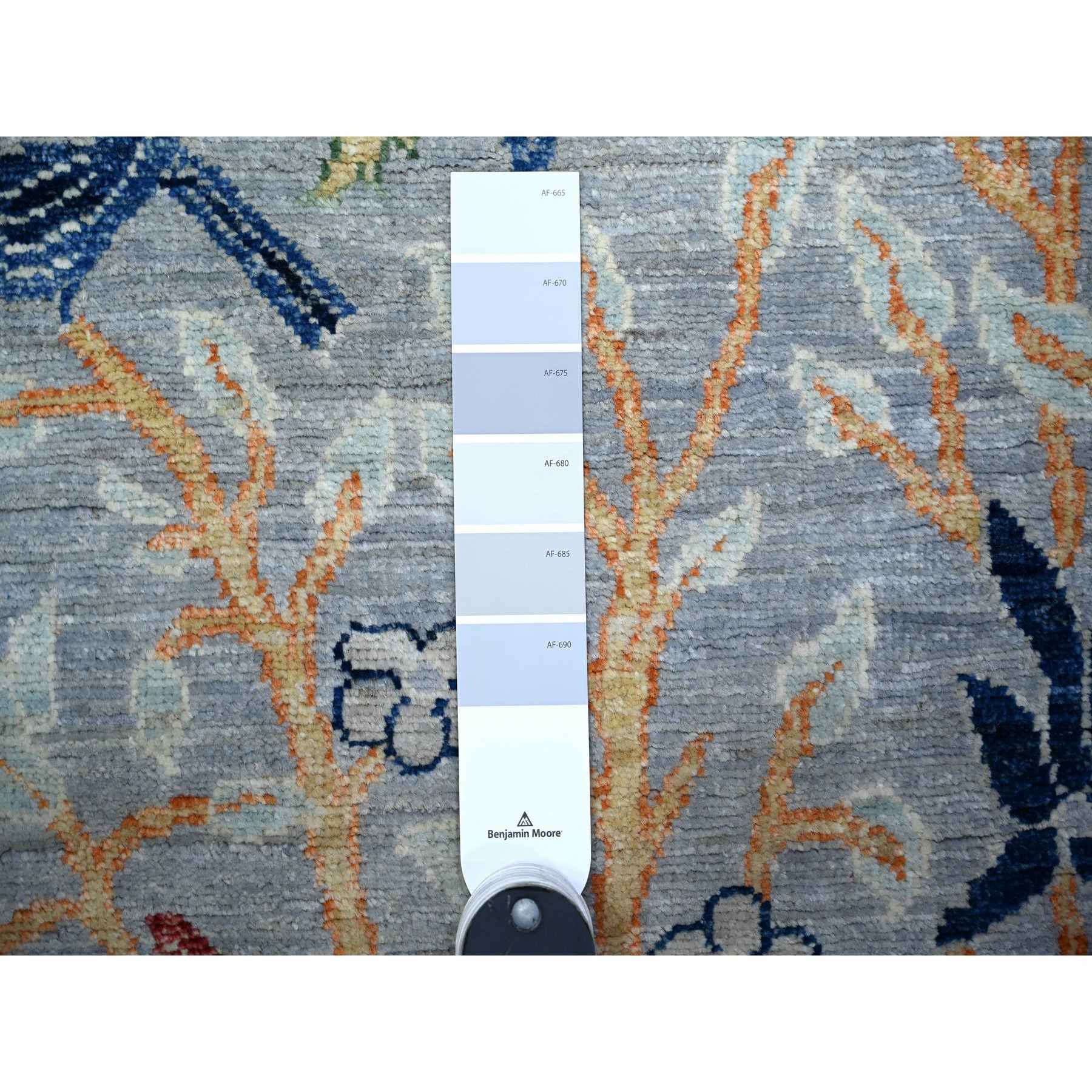 Oushak-And-Peshawar-Hand-Knotted-Rug-372645