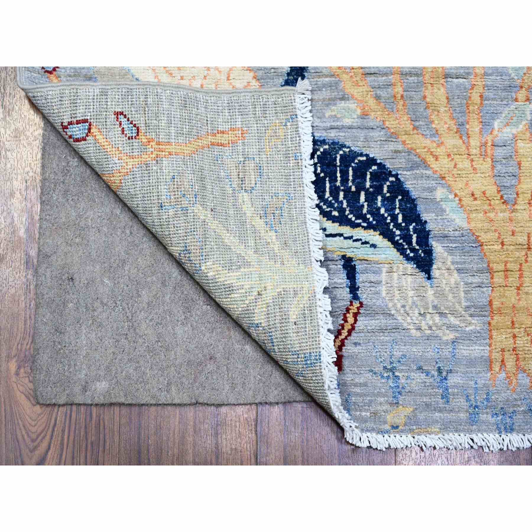 Oushak-And-Peshawar-Hand-Knotted-Rug-372655