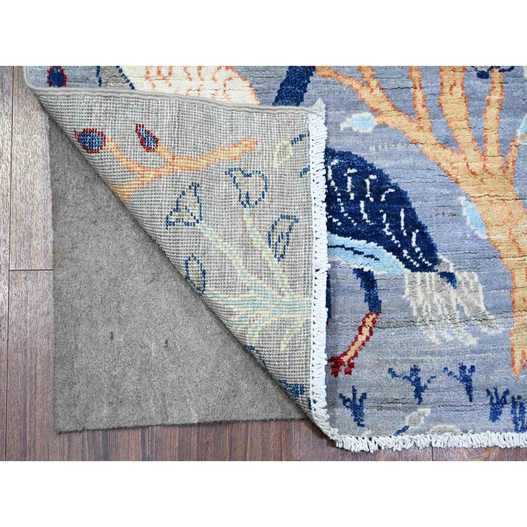 Oushak-And-Peshawar-Hand-Knotted-Rug-372665