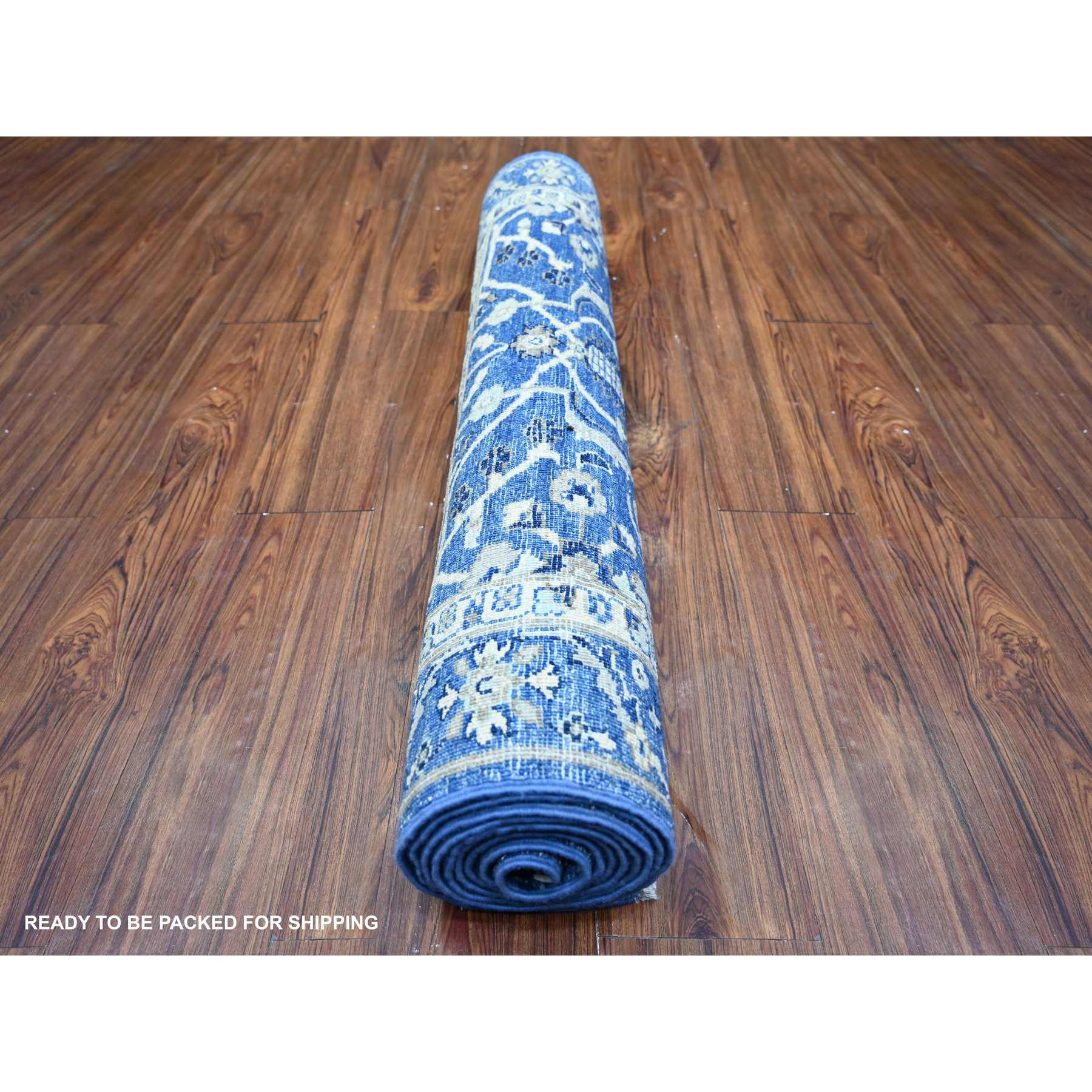 Oushak-And-Peshawar-Hand-Knotted-Rug-372710