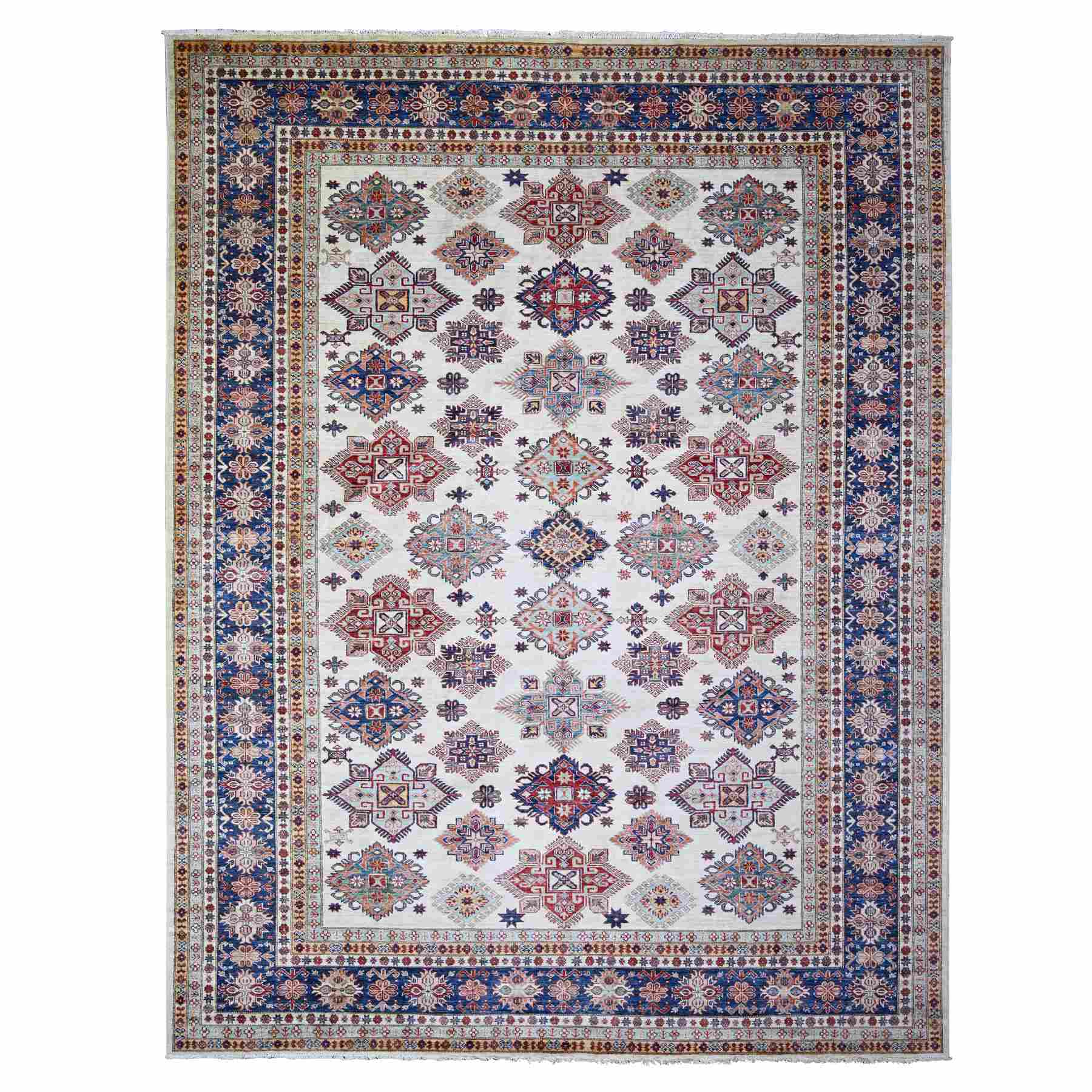 Oushak-And-Peshawar-Hand-Knotted-Rug-372755