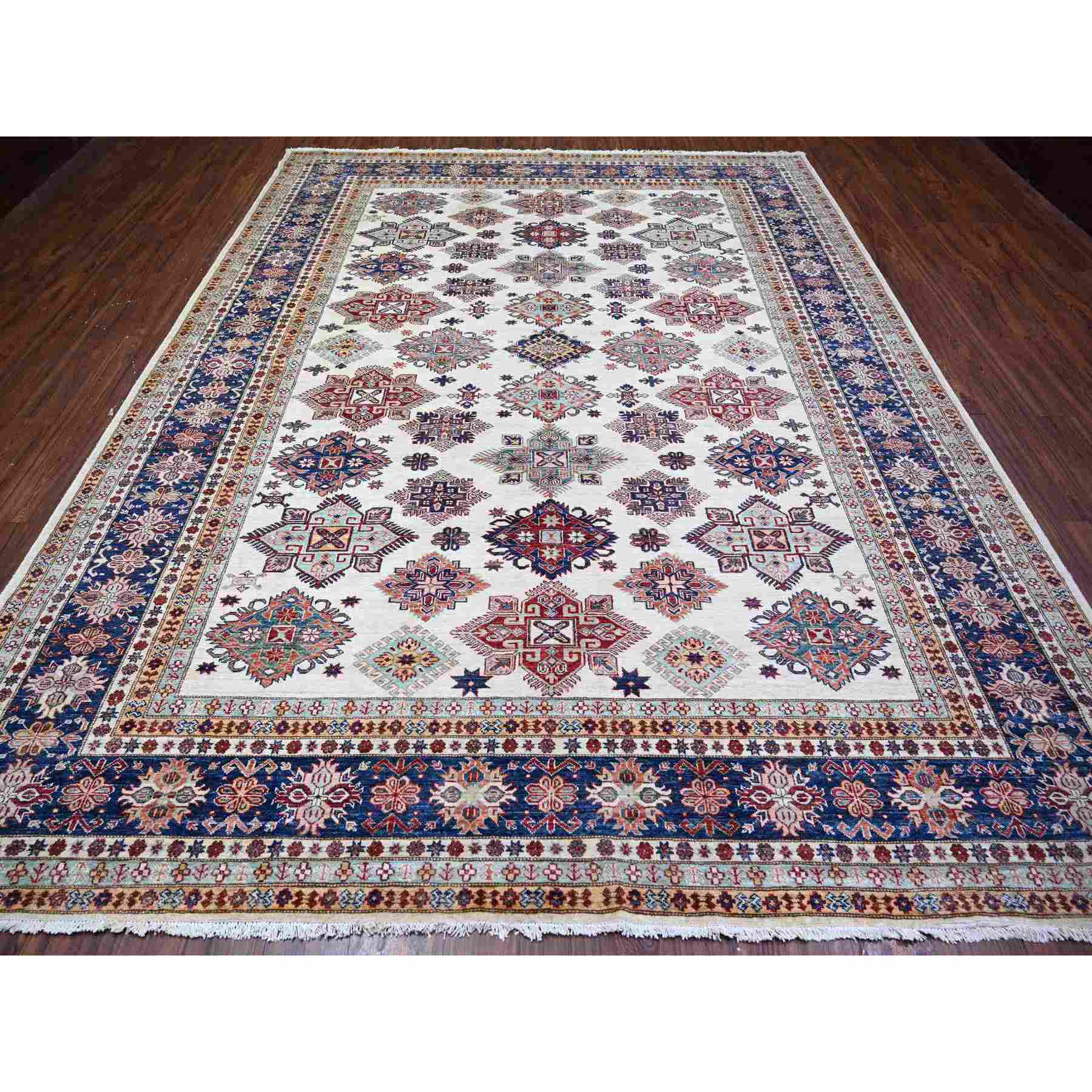 Oushak-And-Peshawar-Hand-Knotted-Rug-372755