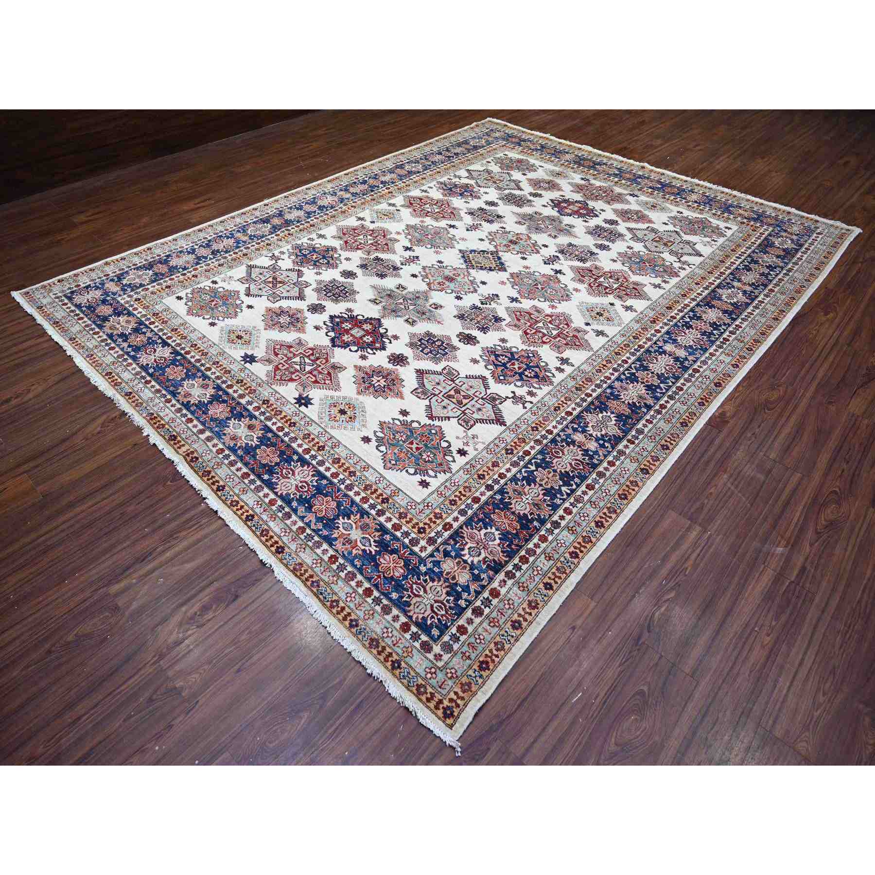 Oushak-And-Peshawar-Hand-Knotted-Rug-372755