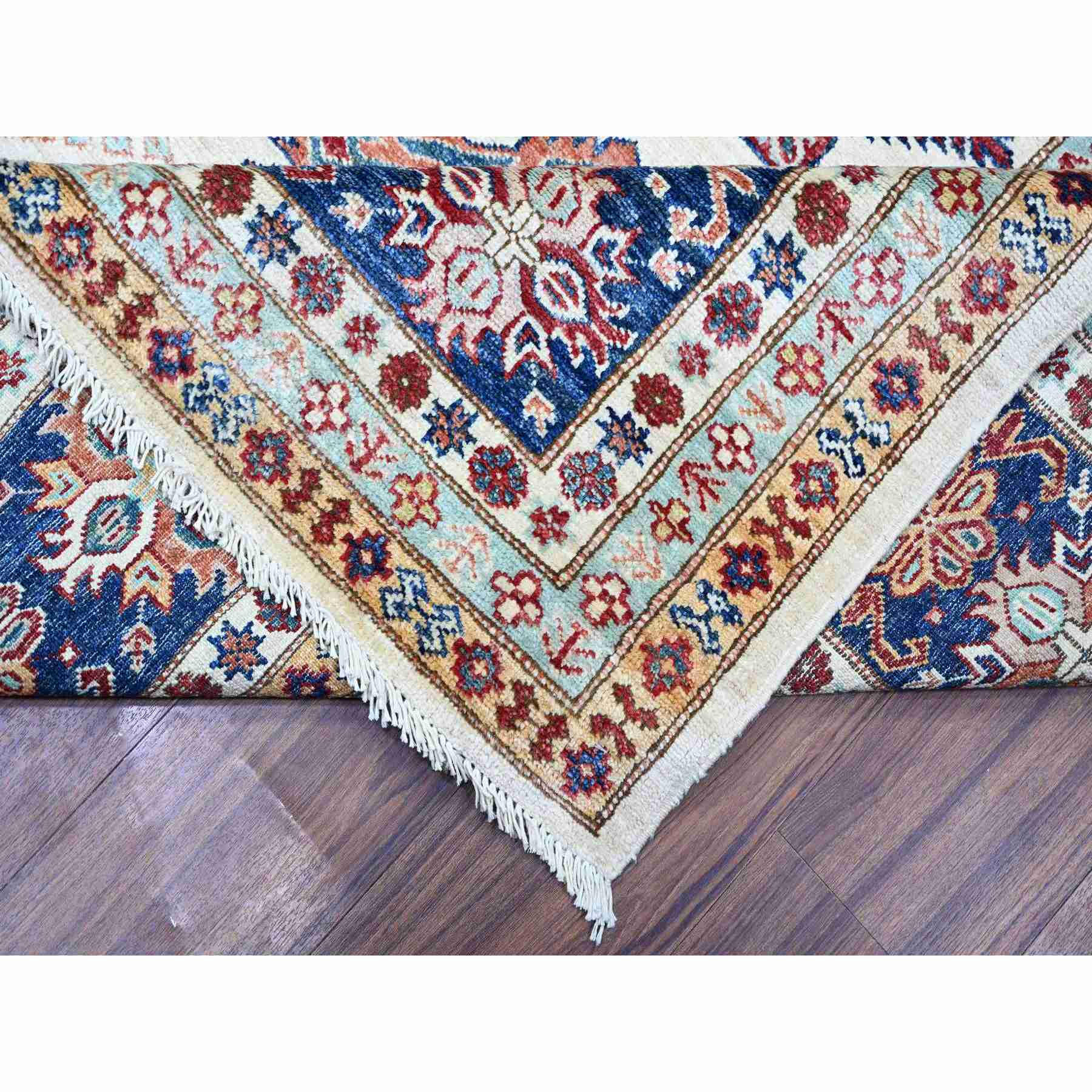 Oushak-And-Peshawar-Hand-Knotted-Rug-372755