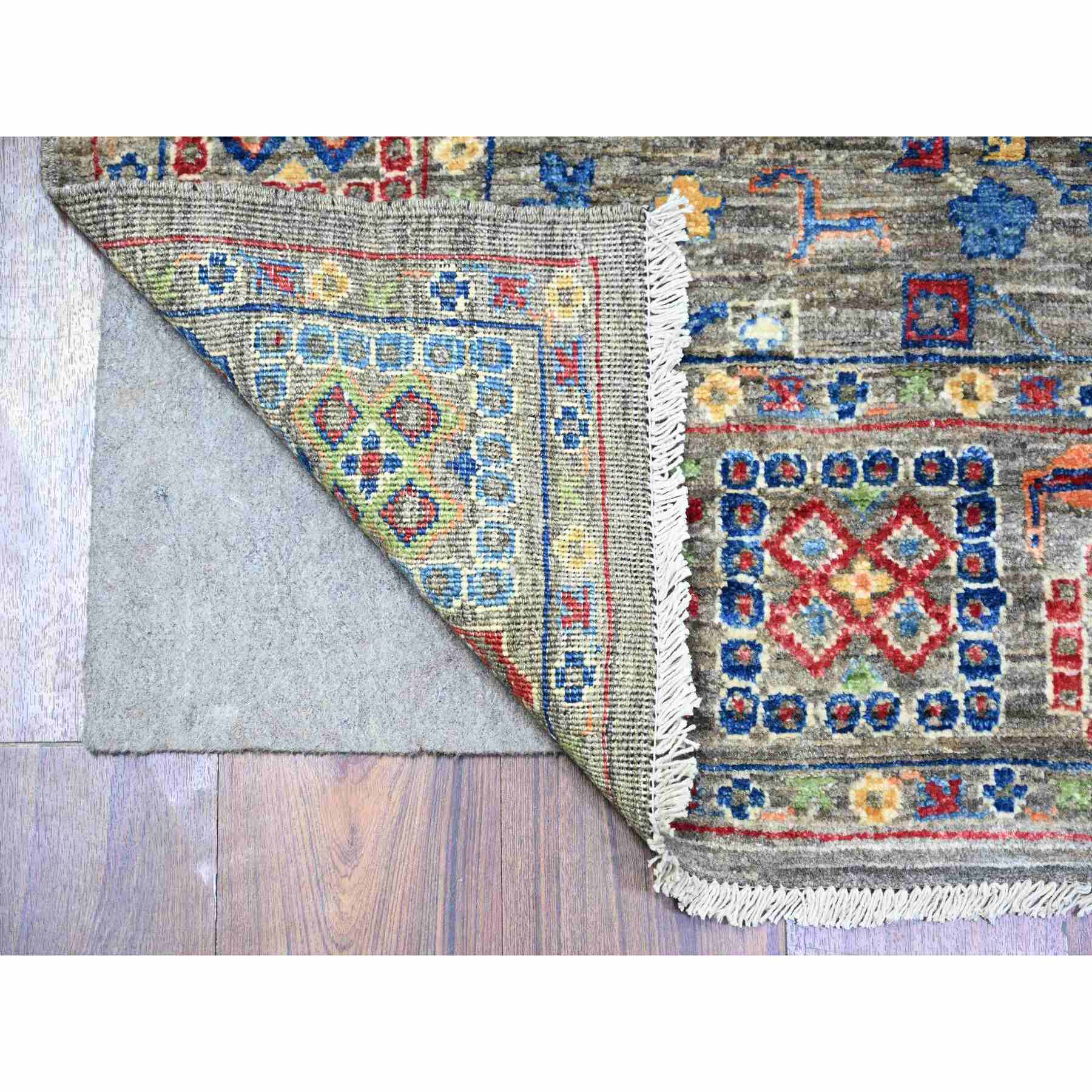 Oushak-And-Peshawar-Hand-Knotted-Rug-372800