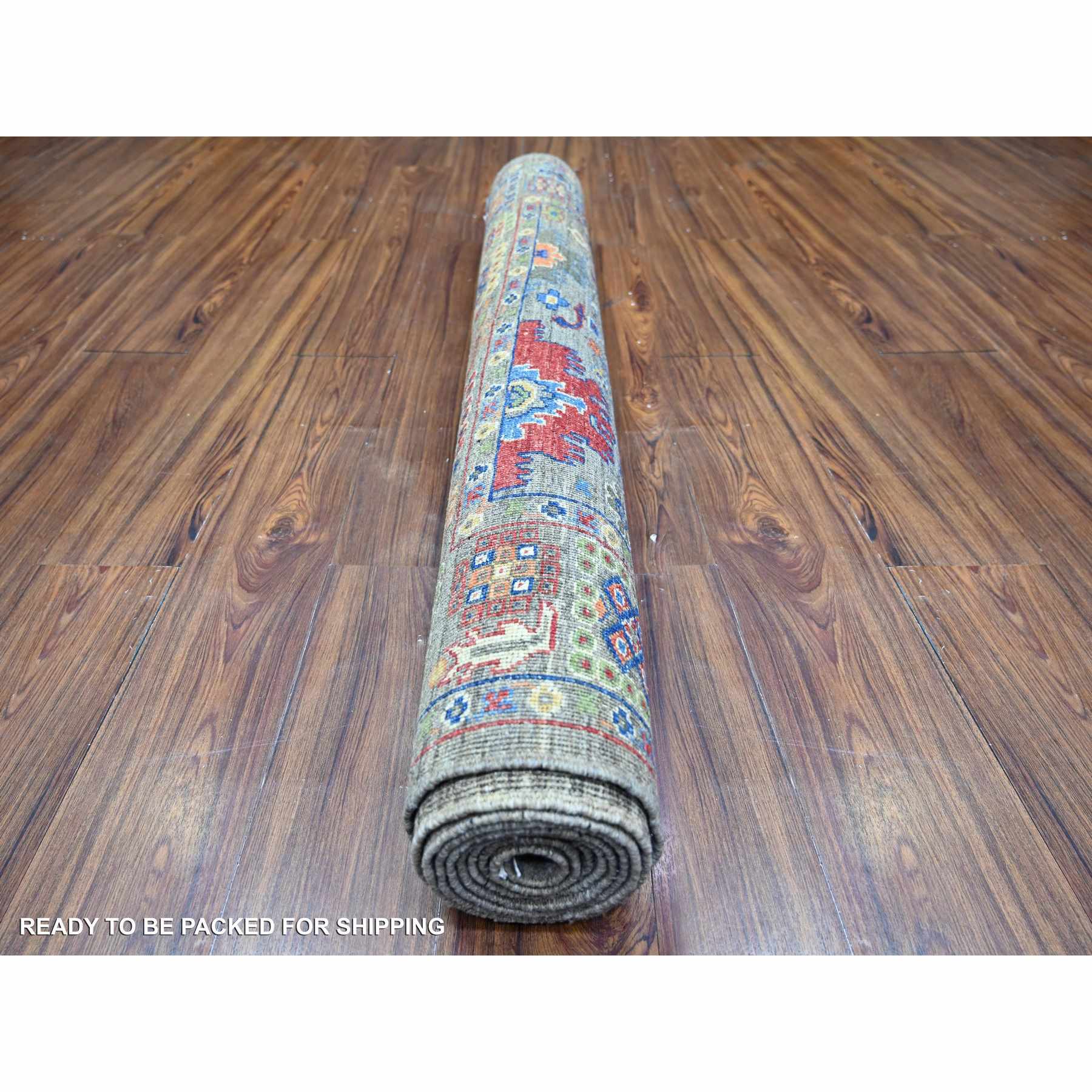Oushak-And-Peshawar-Hand-Knotted-Rug-372800
