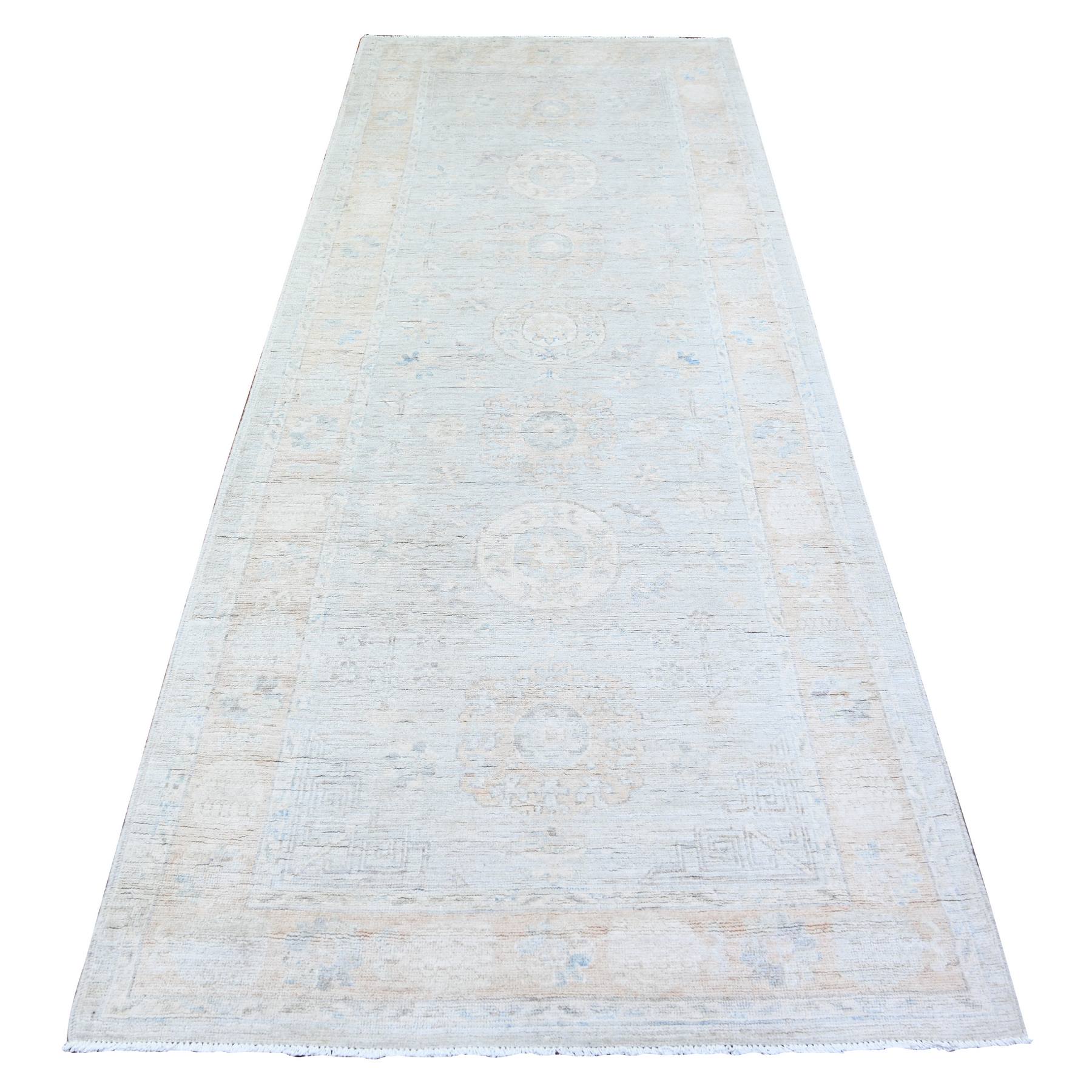 Oushak-And-Peshawar-Hand-Knotted-Rug-372880