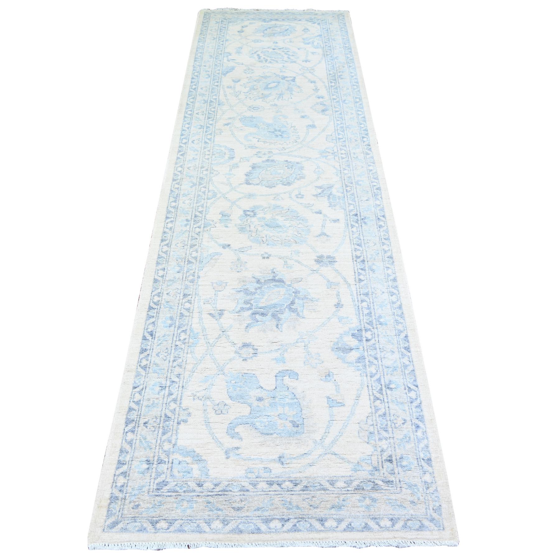 Oushak-And-Peshawar-Hand-Knotted-Rug-372910