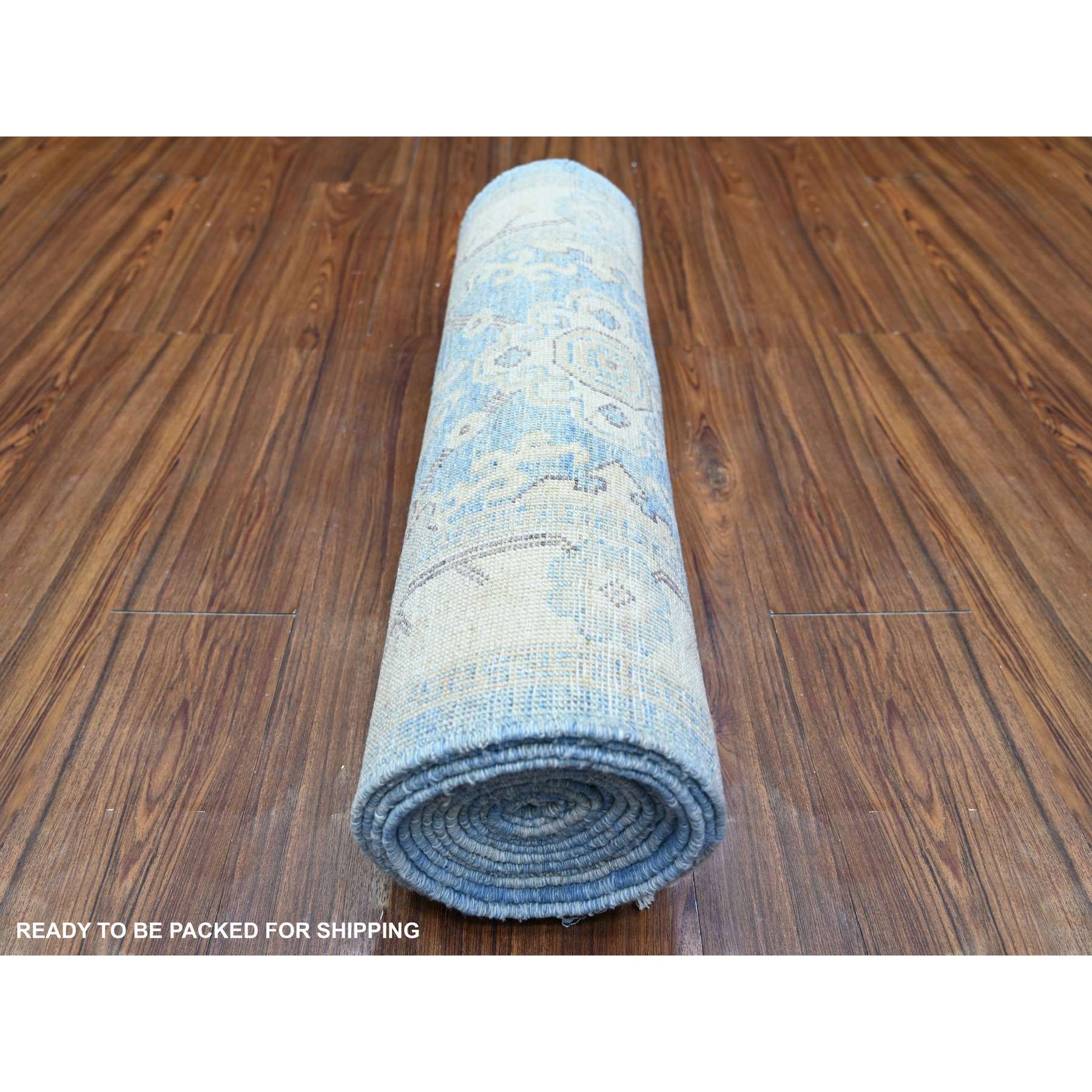 Oushak-And-Peshawar-Hand-Knotted-Rug-372920