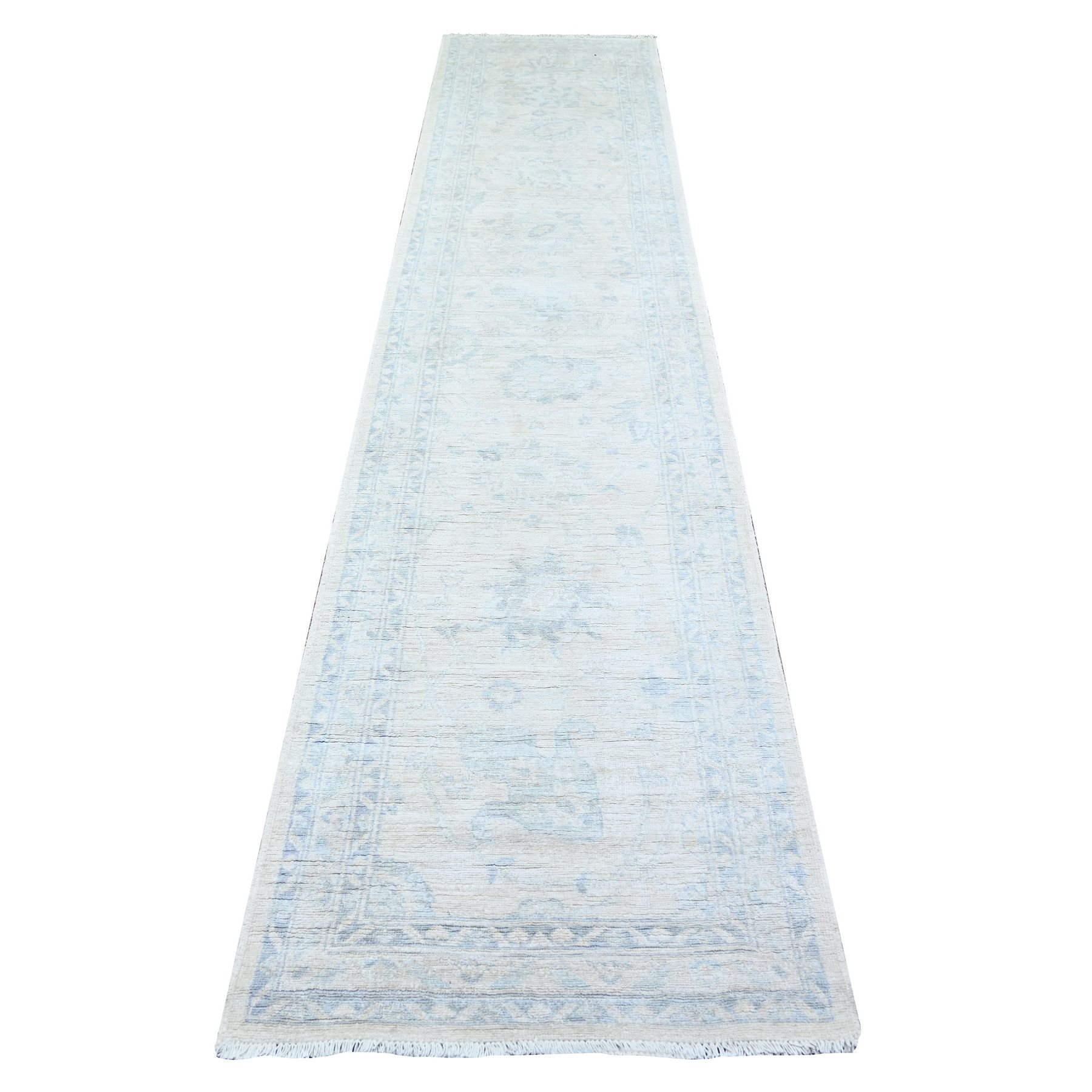 Oushak-And-Peshawar-Hand-Knotted-Rug-372930