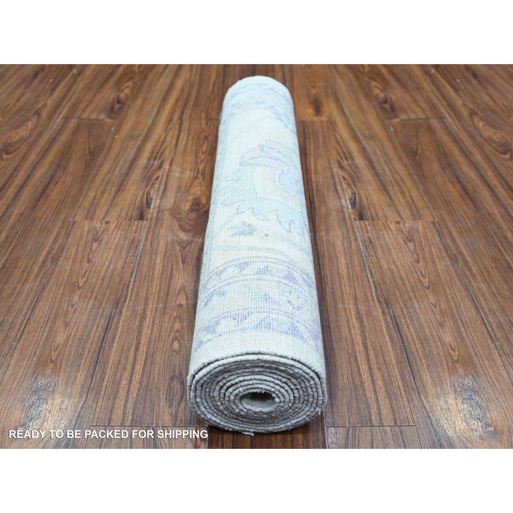 Oushak-And-Peshawar-Hand-Knotted-Rug-372930