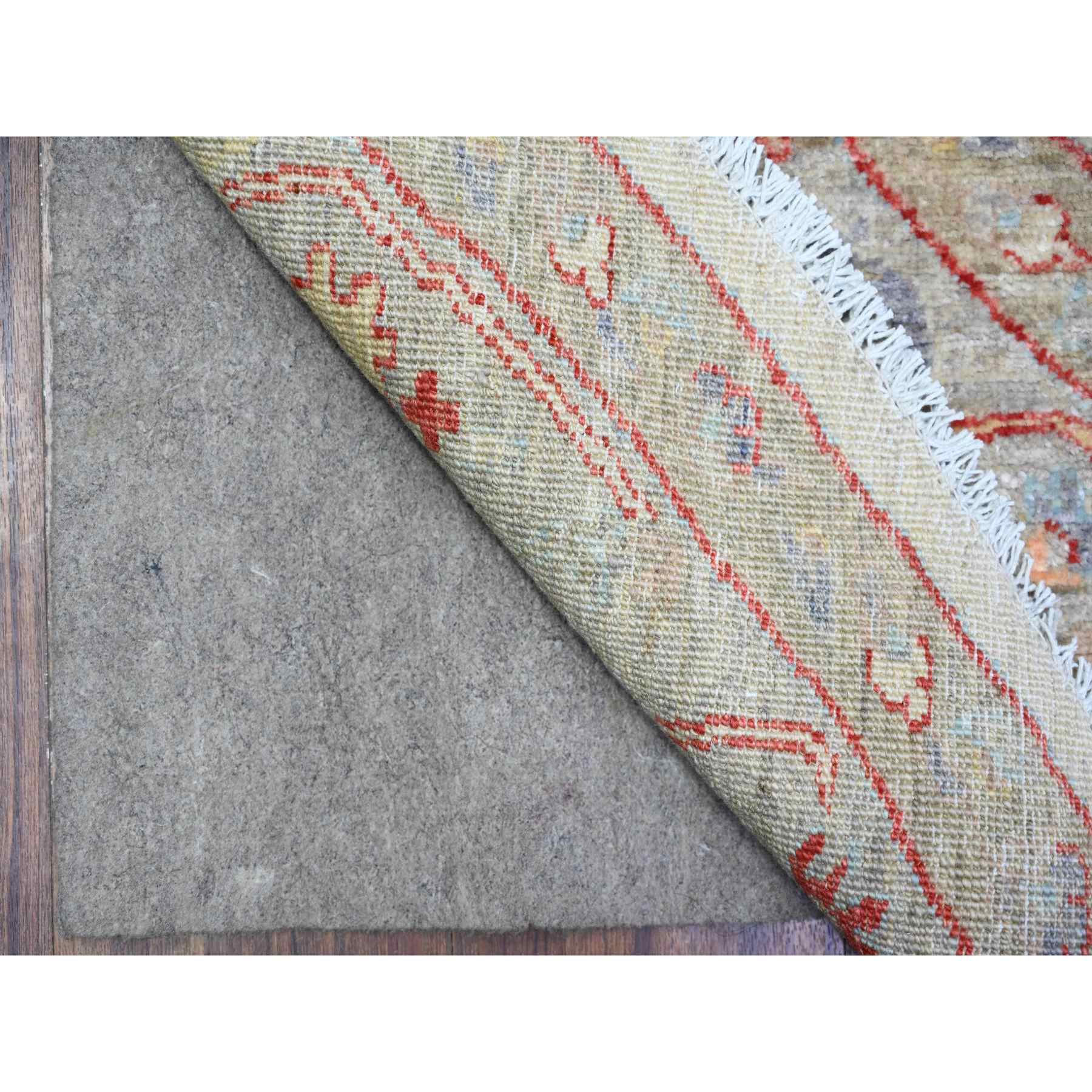 Oushak-And-Peshawar-Hand-Knotted-Rug-372980