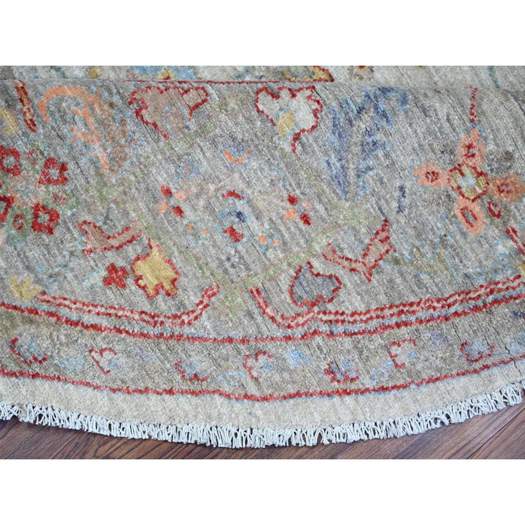 Oushak-And-Peshawar-Hand-Knotted-Rug-372980