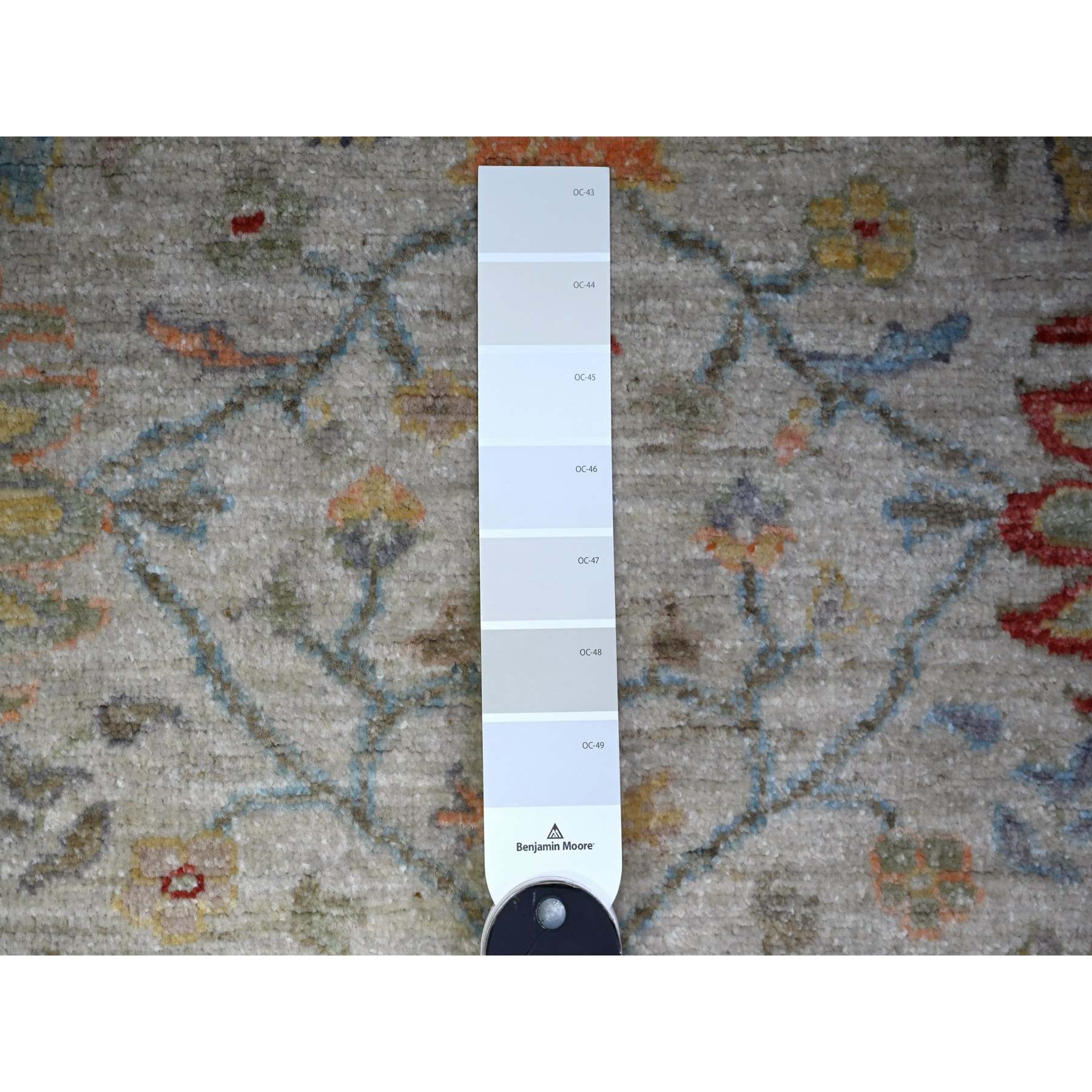 Oushak-And-Peshawar-Hand-Knotted-Rug-372980