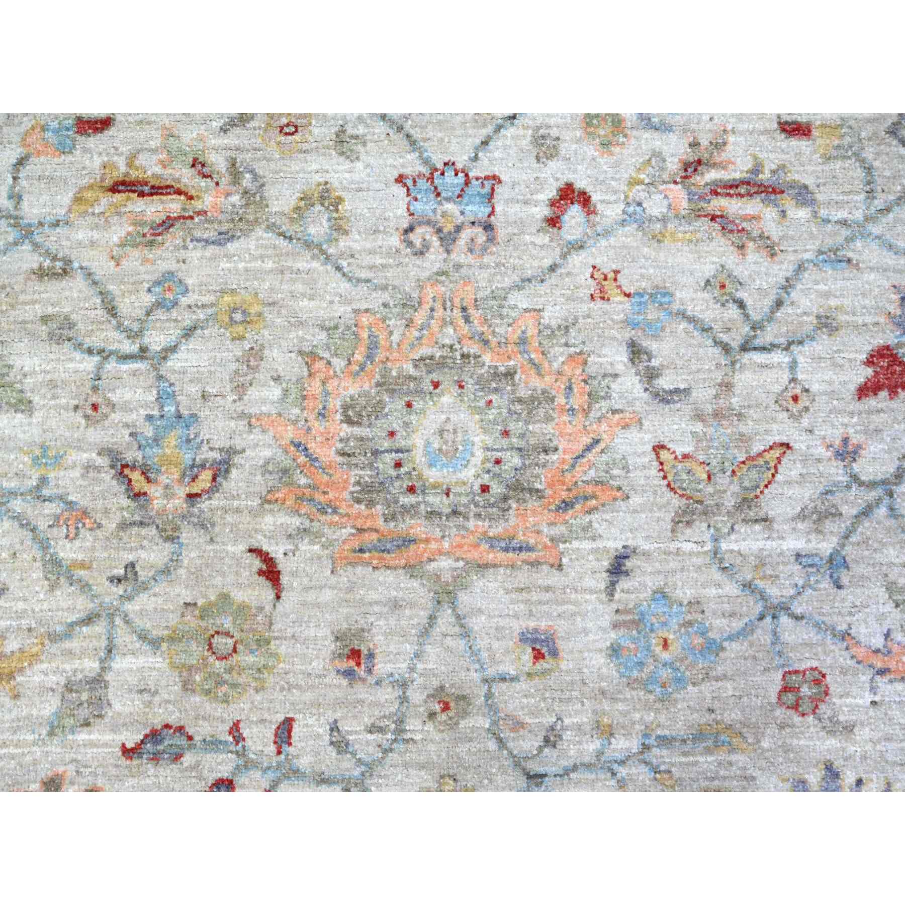 Oushak-And-Peshawar-Hand-Knotted-Rug-372980