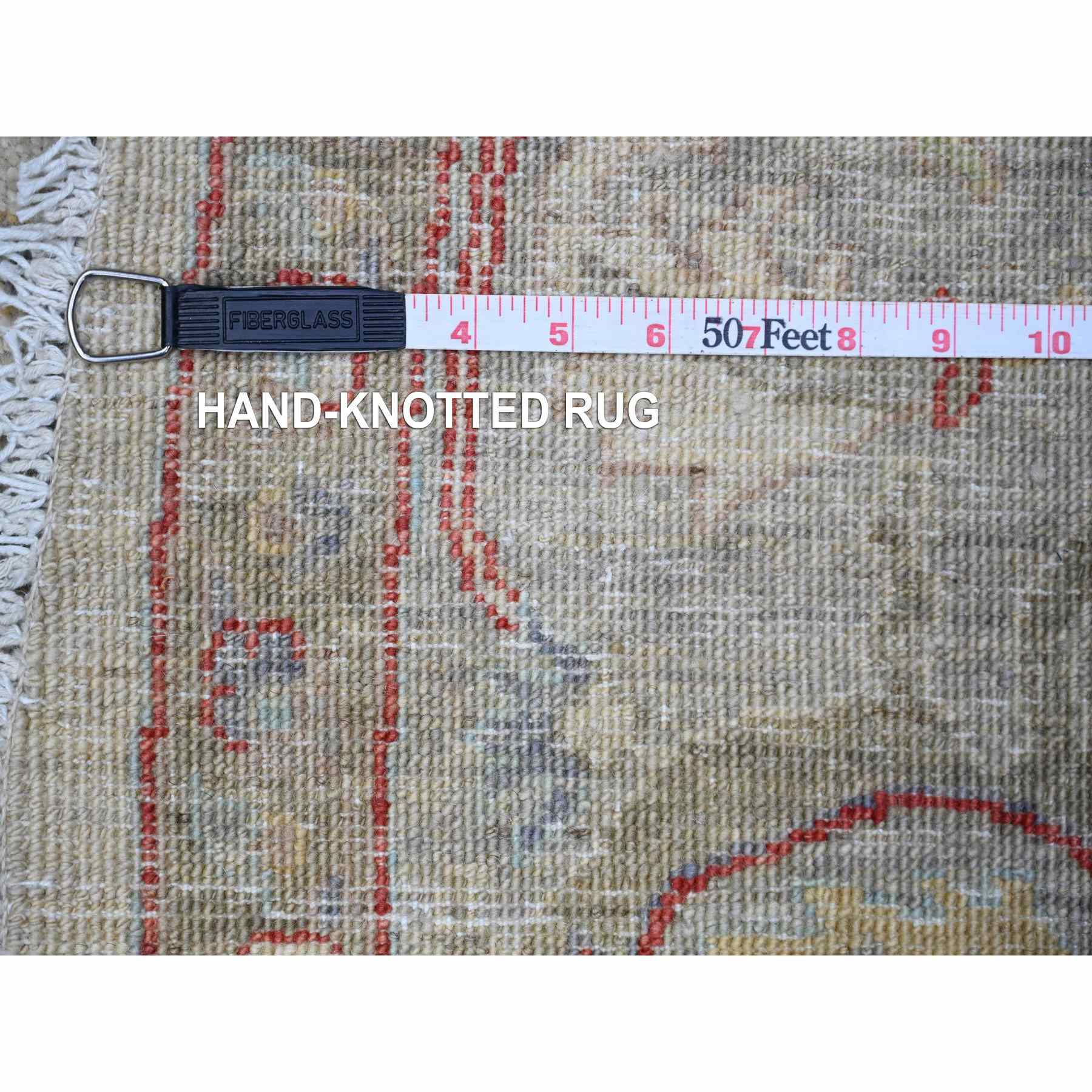 Oushak-And-Peshawar-Hand-Knotted-Rug-372980