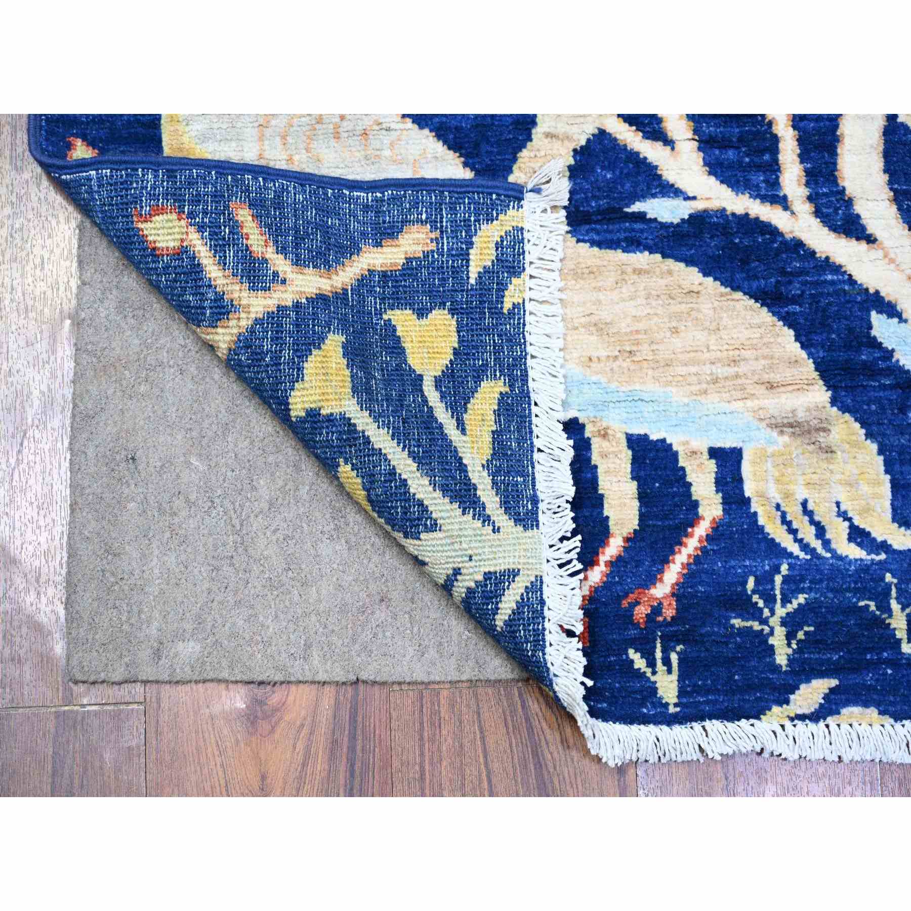 Oushak-And-Peshawar-Hand-Knotted-Rug-372990