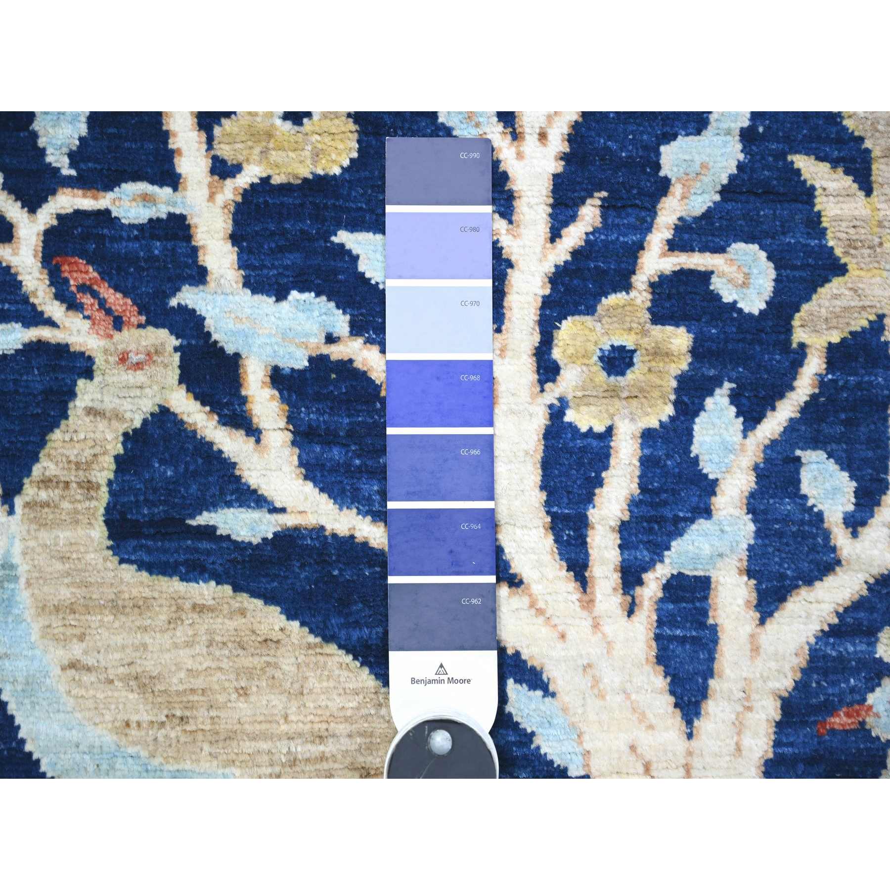 Oushak-And-Peshawar-Hand-Knotted-Rug-372990