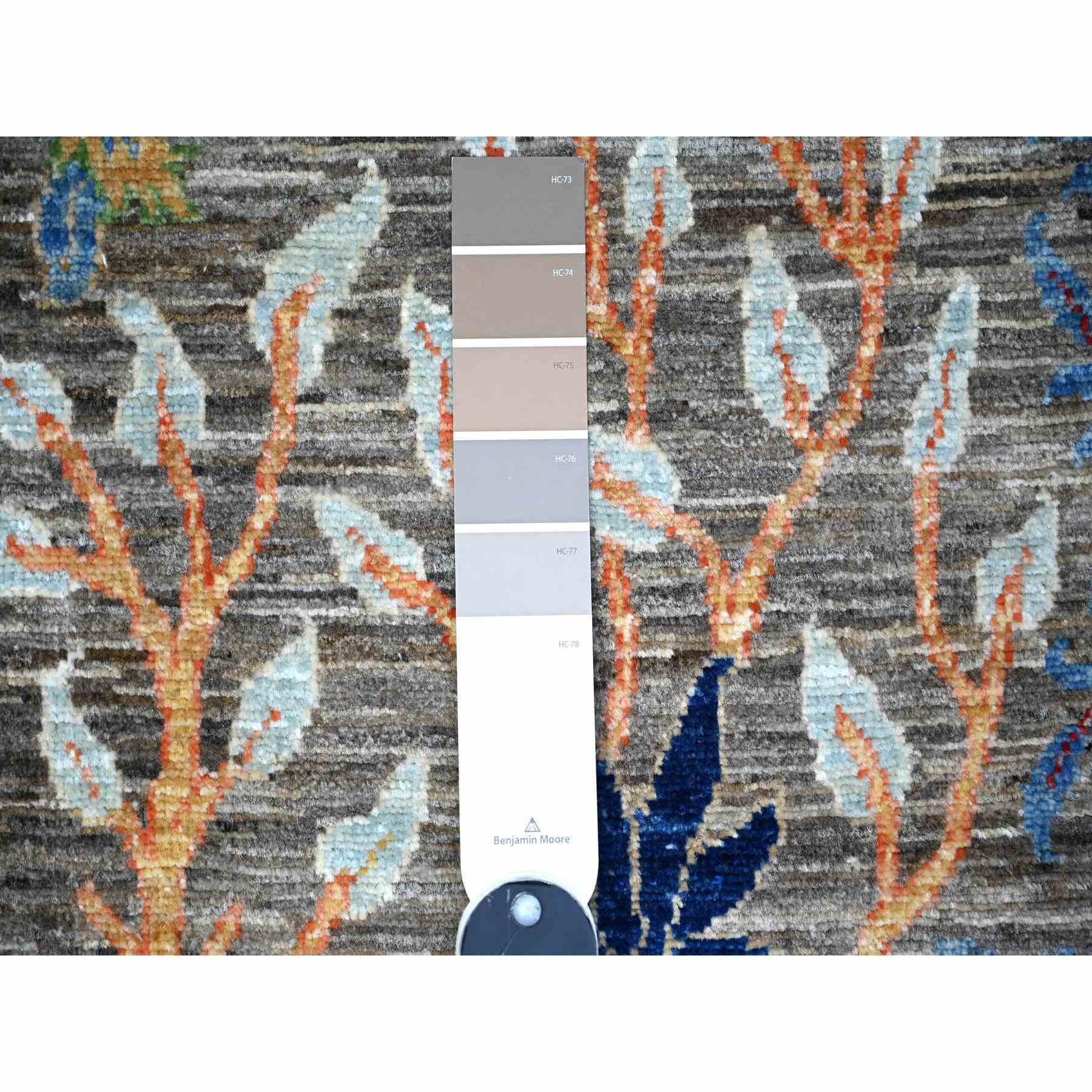 Oushak-And-Peshawar-Hand-Knotted-Rug-372995