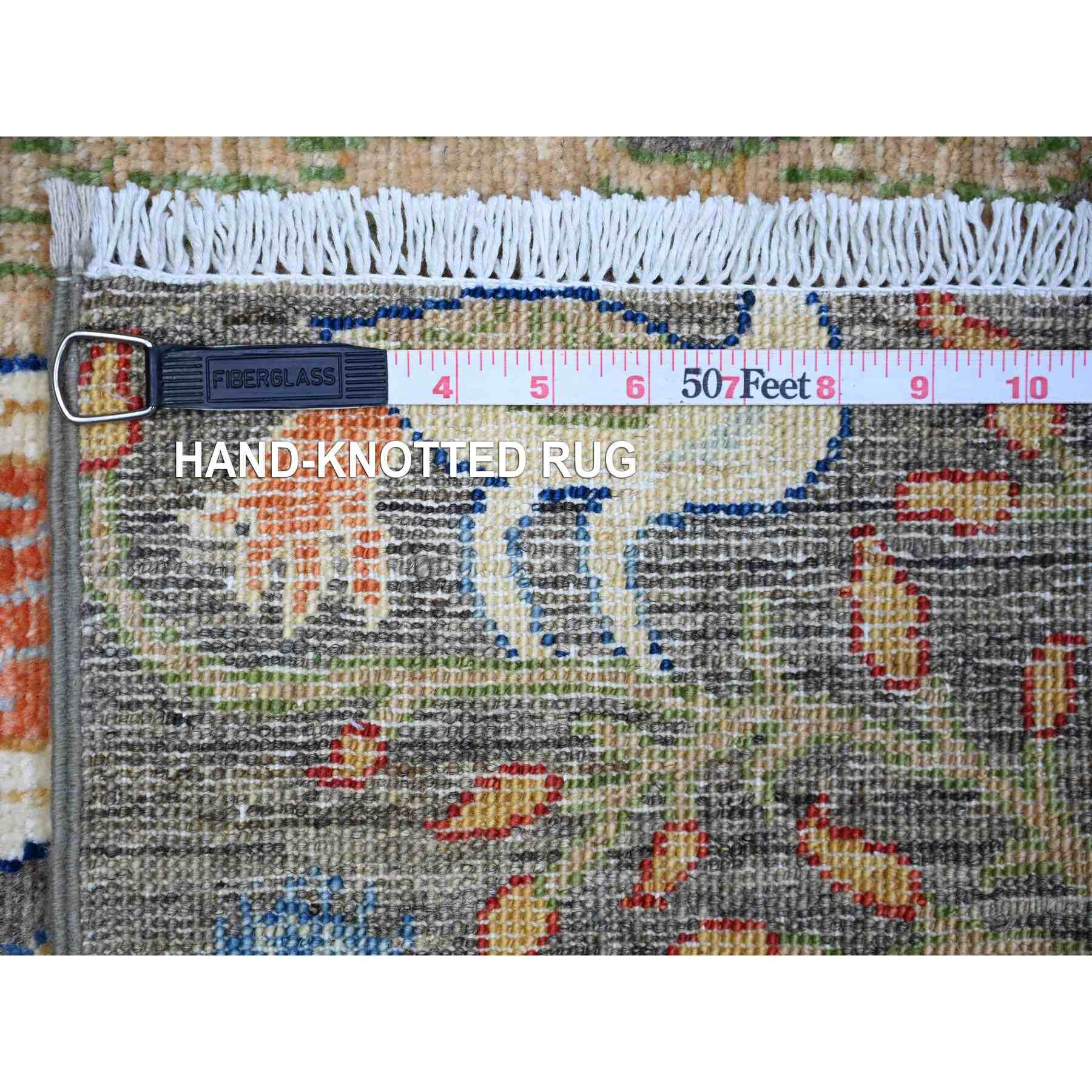 Oushak-And-Peshawar-Hand-Knotted-Rug-372995