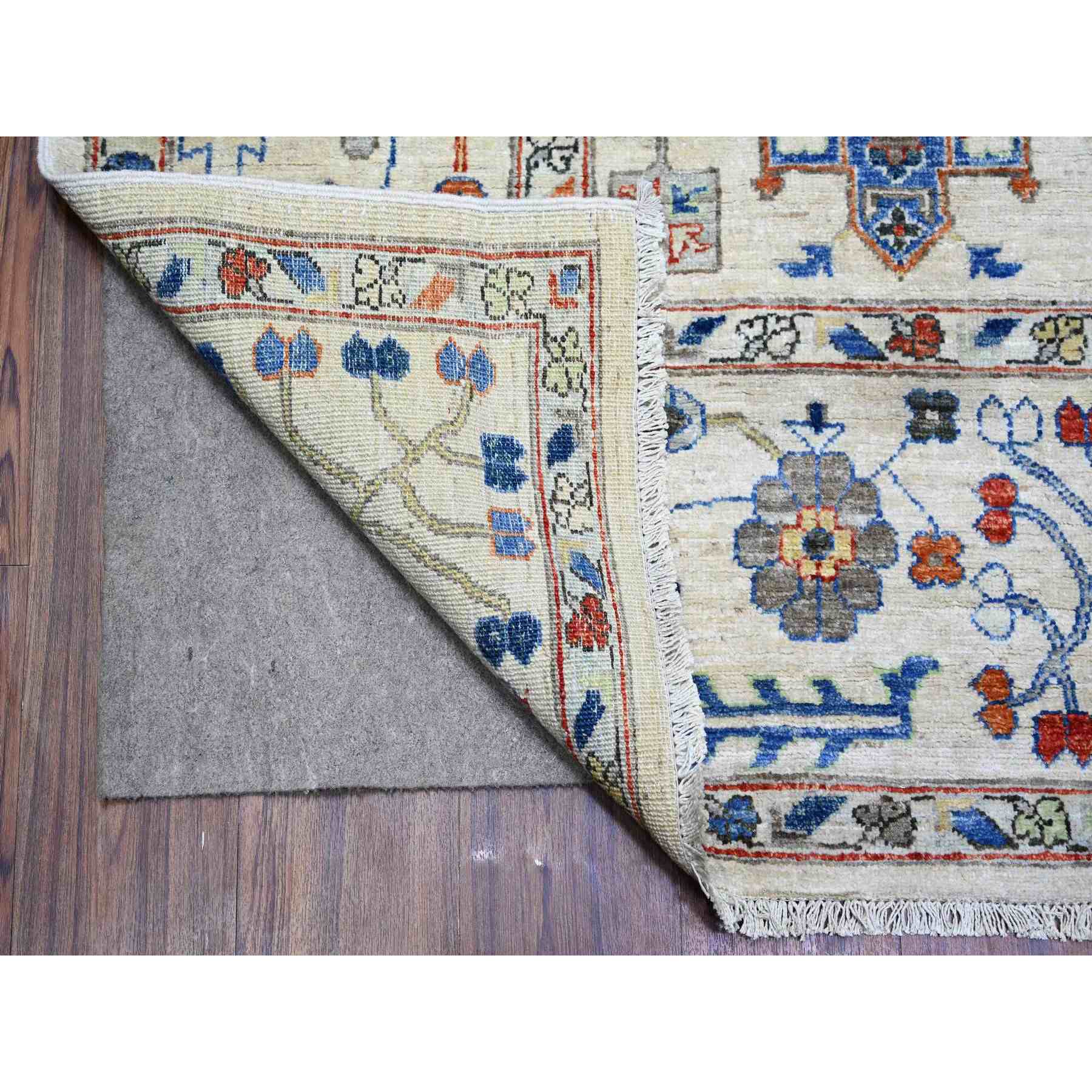 Oushak-And-Peshawar-Hand-Knotted-Rug-373055