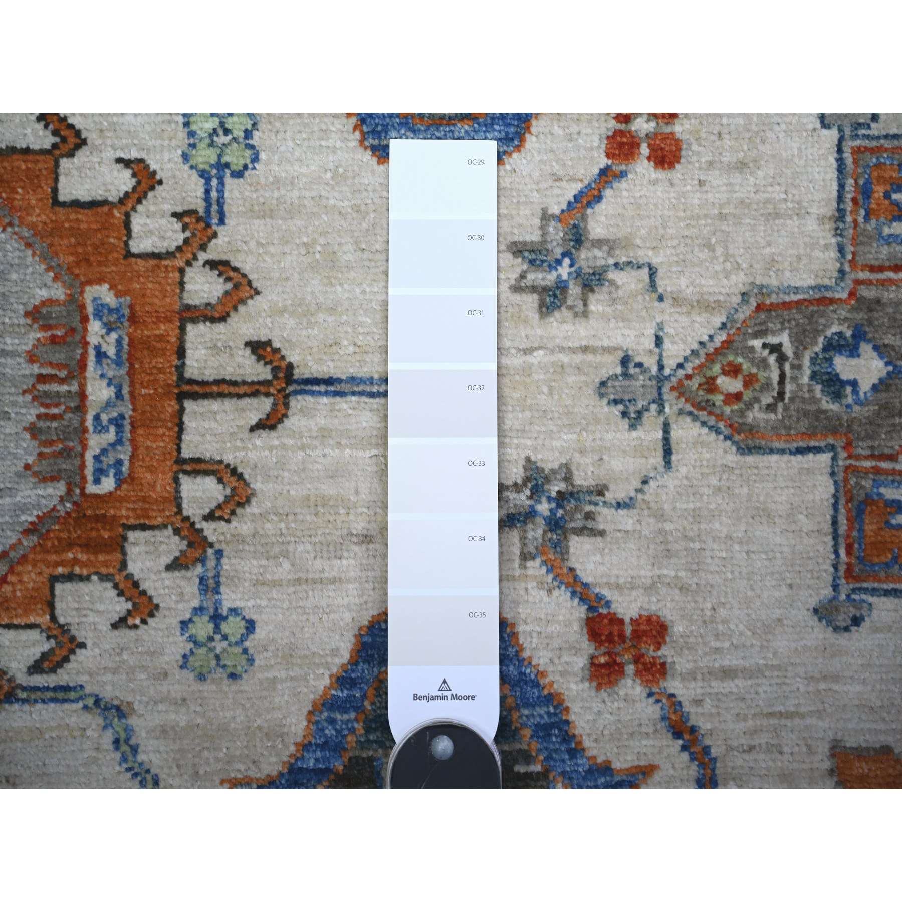 Oushak-And-Peshawar-Hand-Knotted-Rug-373055