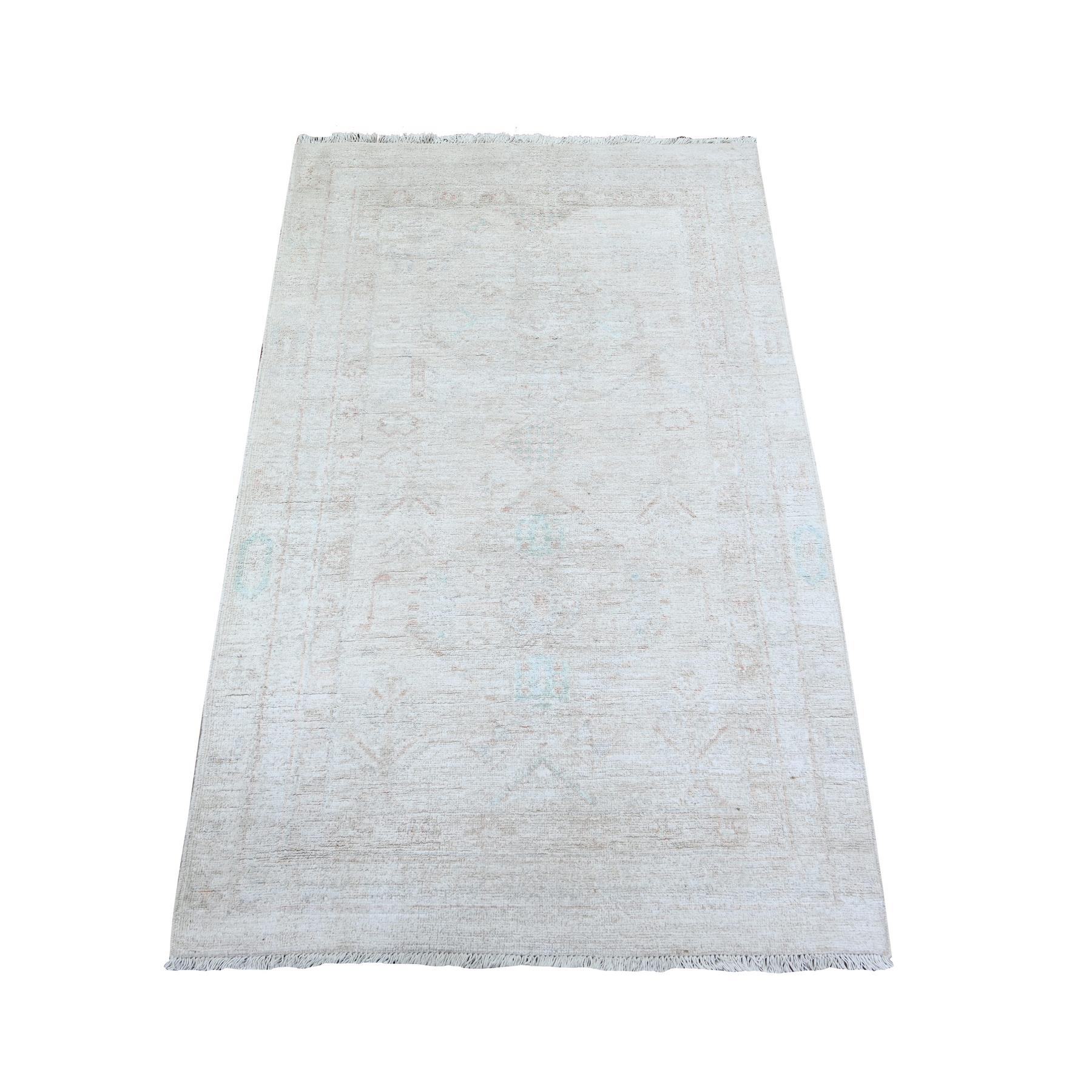 Oushak-And-Peshawar-Hand-Knotted-Rug-373250