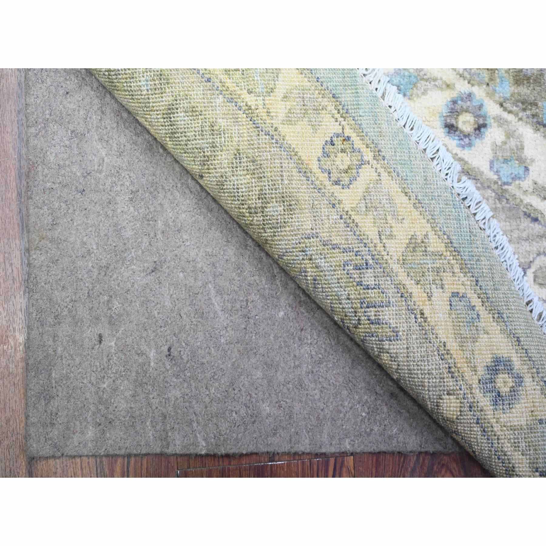 Oushak-And-Peshawar-Hand-Knotted-Rug-373405