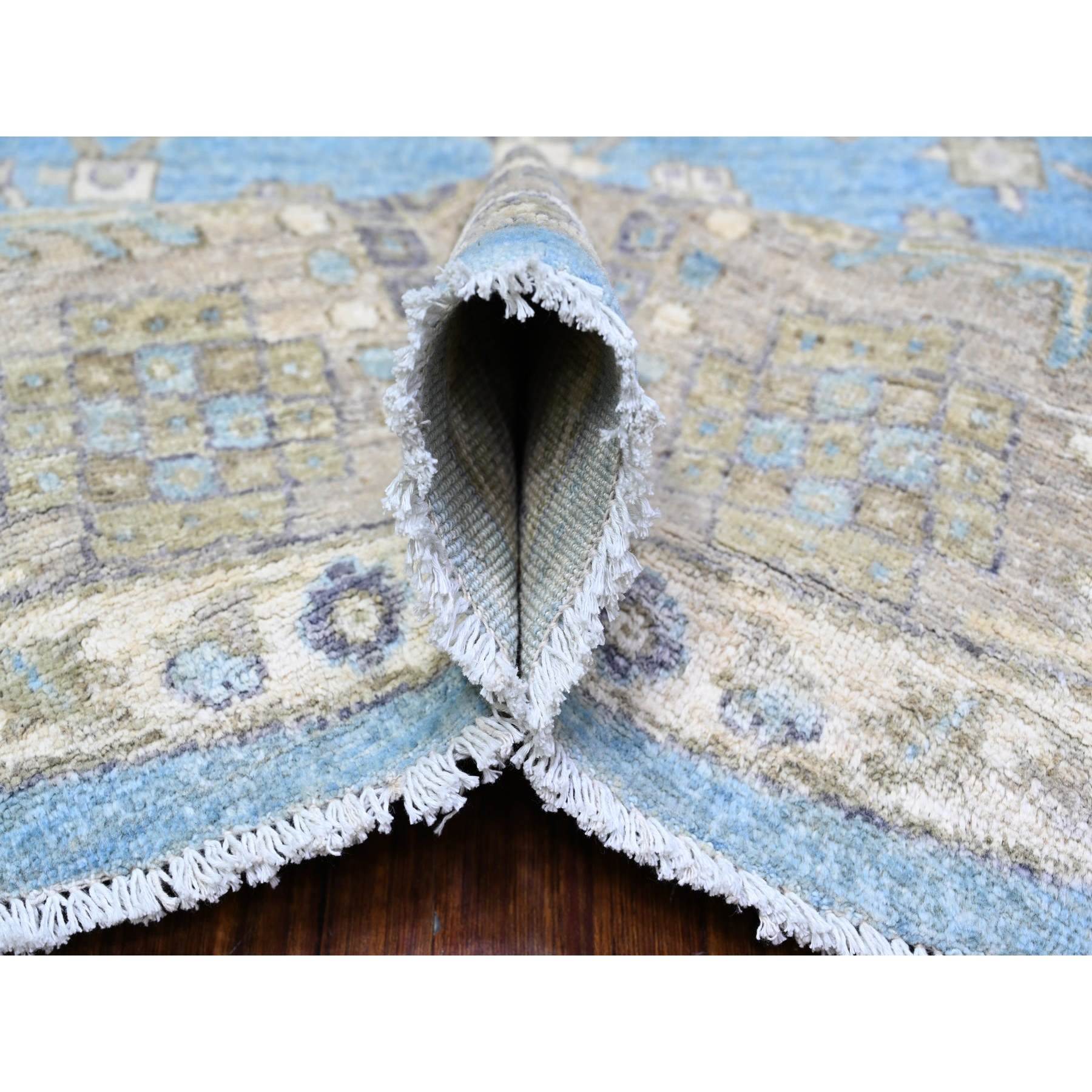 Oushak-And-Peshawar-Hand-Knotted-Rug-373405