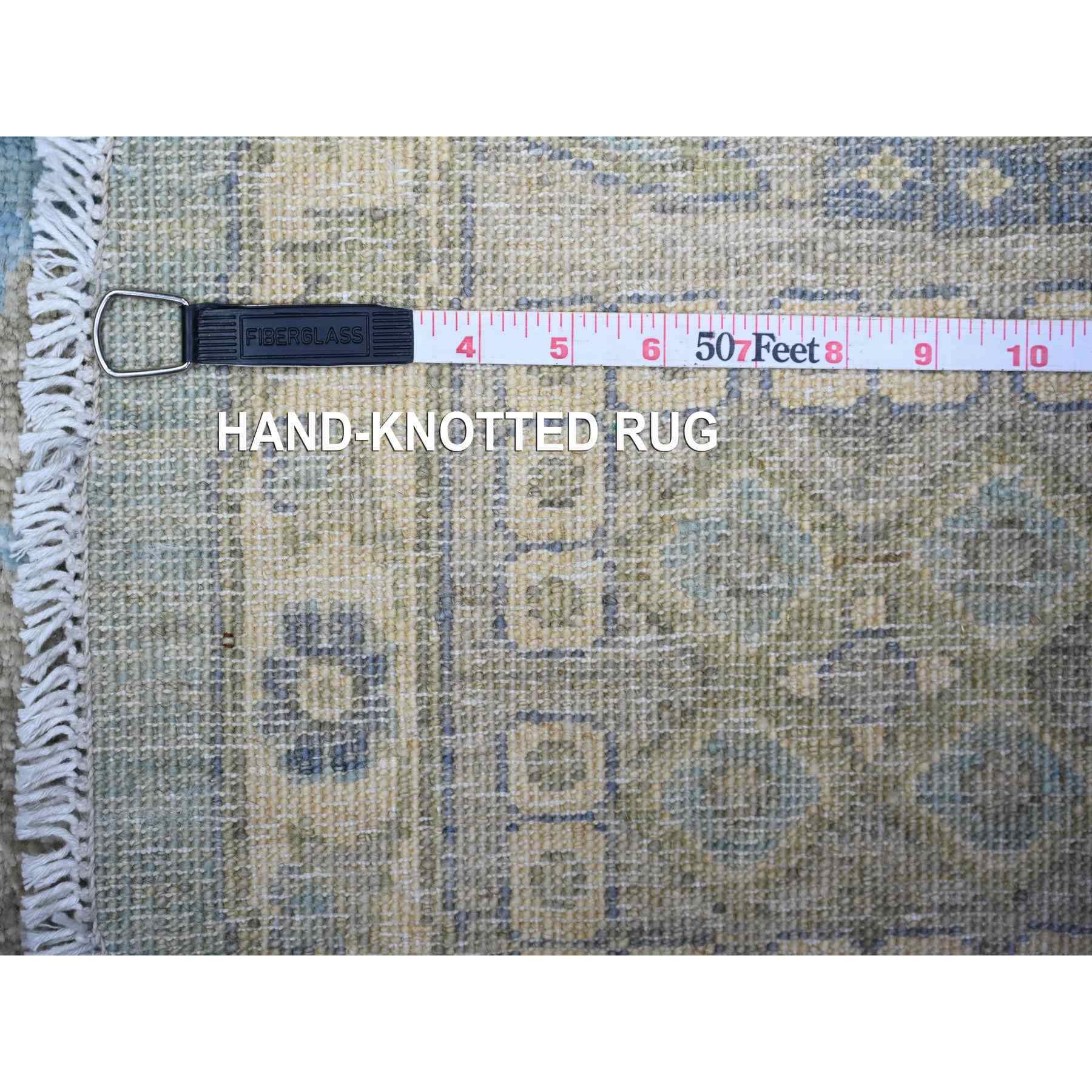 Oushak-And-Peshawar-Hand-Knotted-Rug-373405