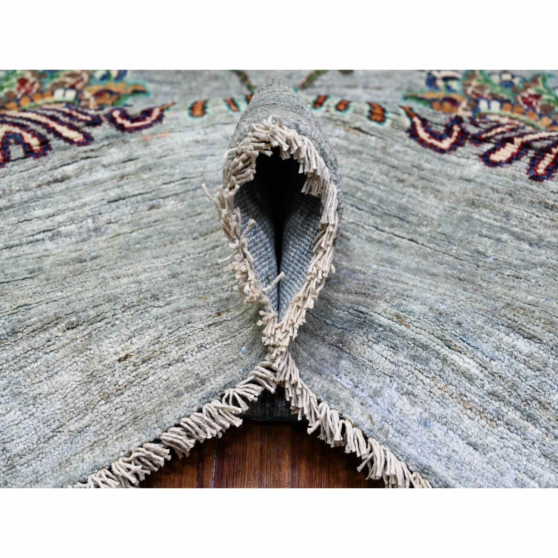 Oushak-And-Peshawar-Hand-Knotted-Rug-373520