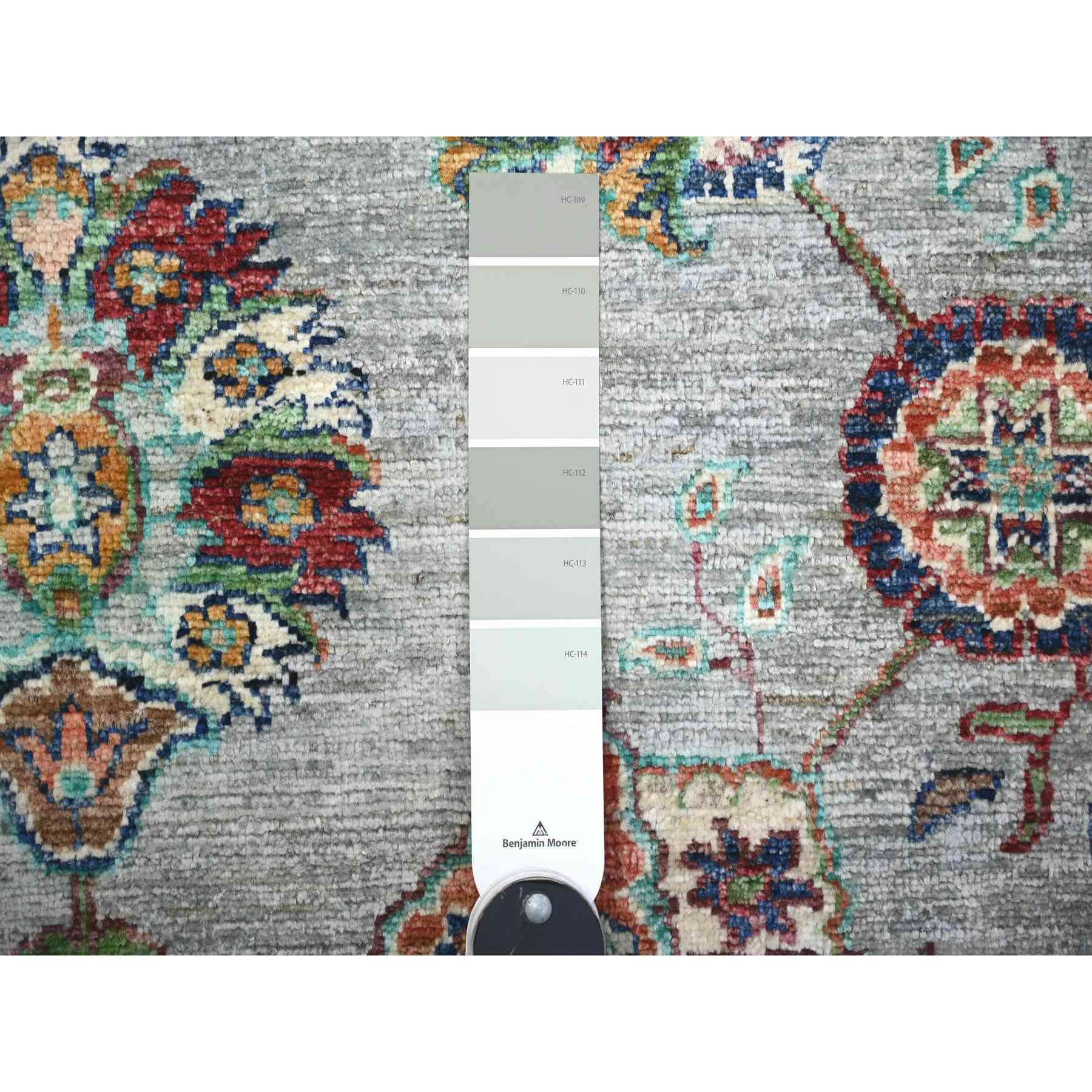 Oushak-And-Peshawar-Hand-Knotted-Rug-373520