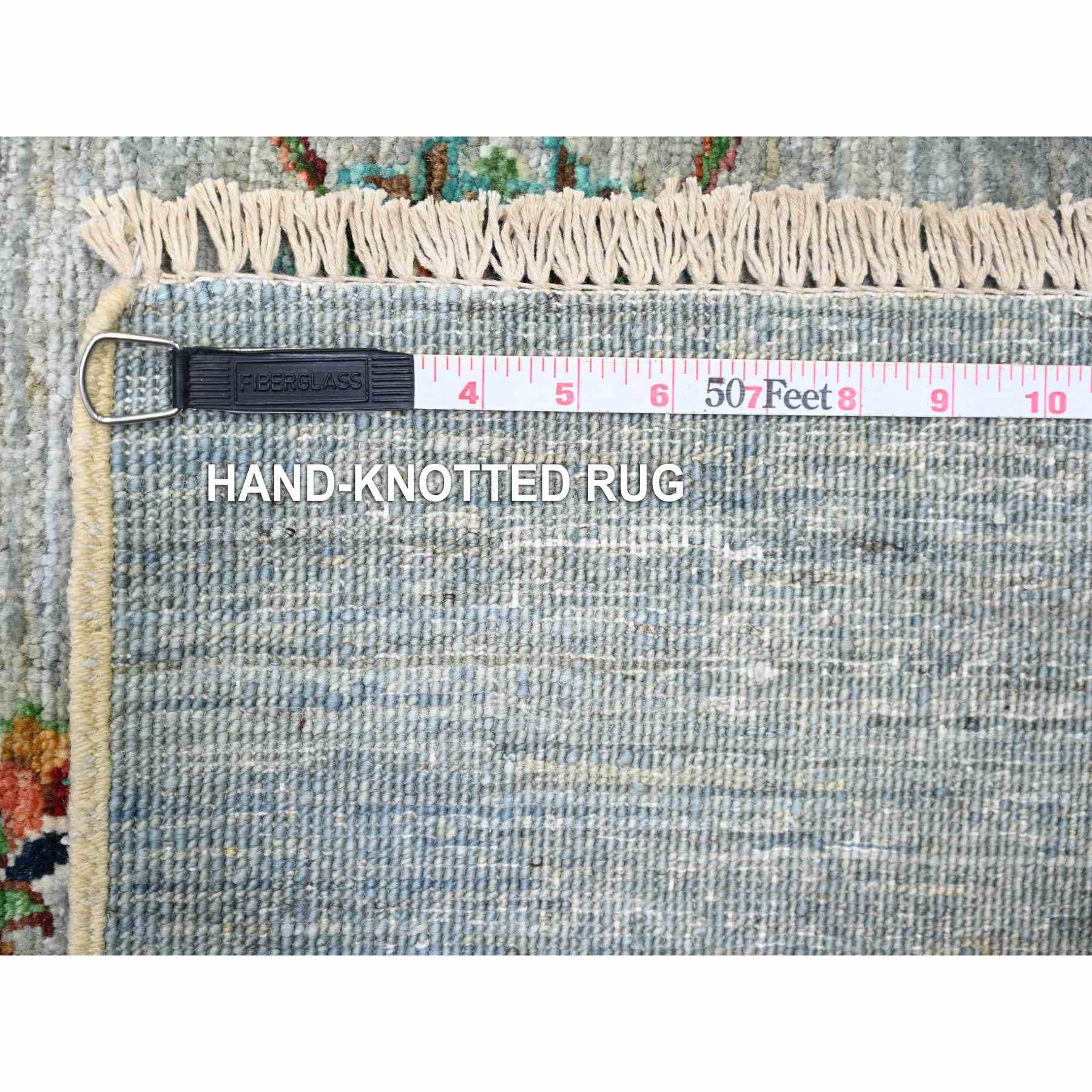 Oushak-And-Peshawar-Hand-Knotted-Rug-373520