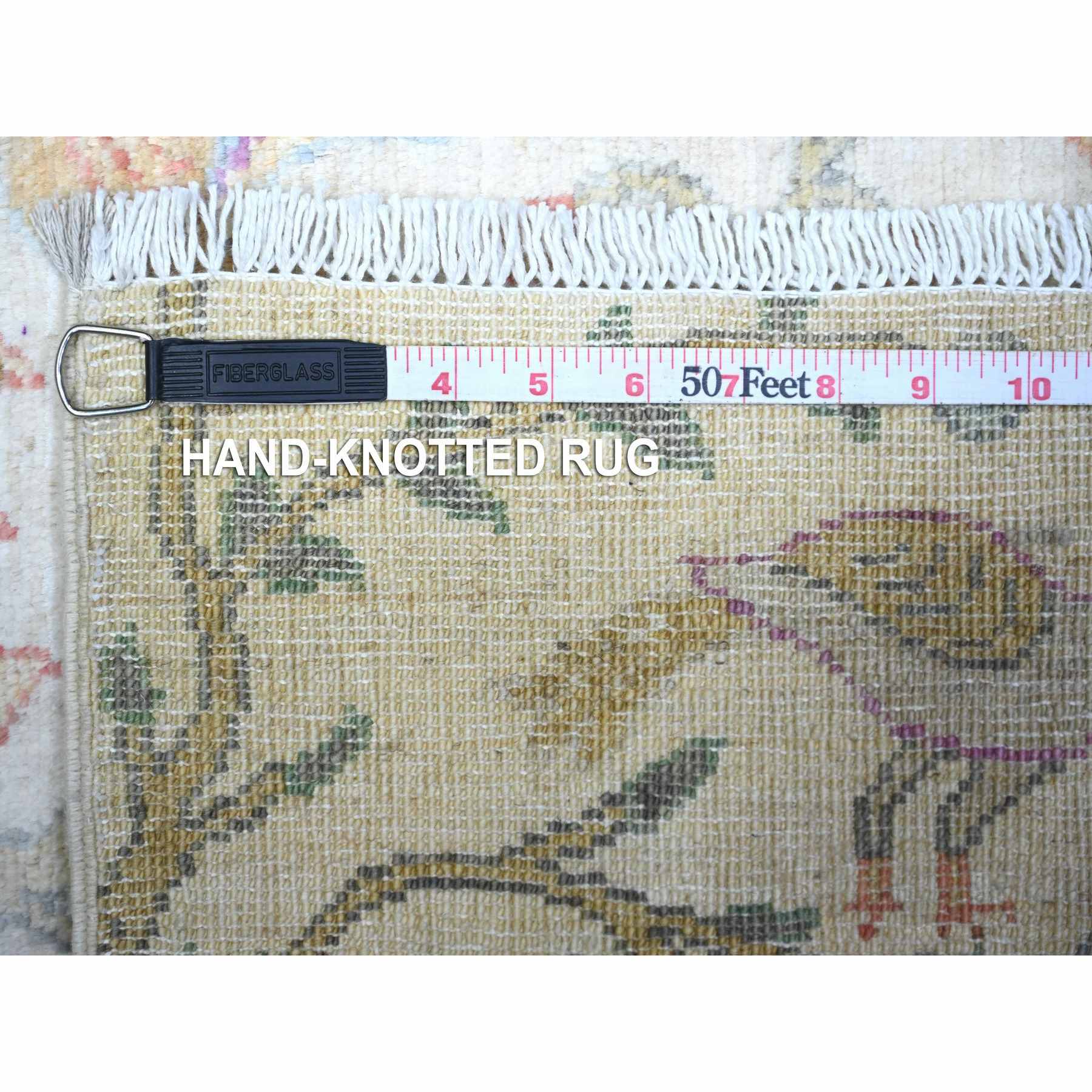Oushak-And-Peshawar-Hand-Knotted-Rug-373655