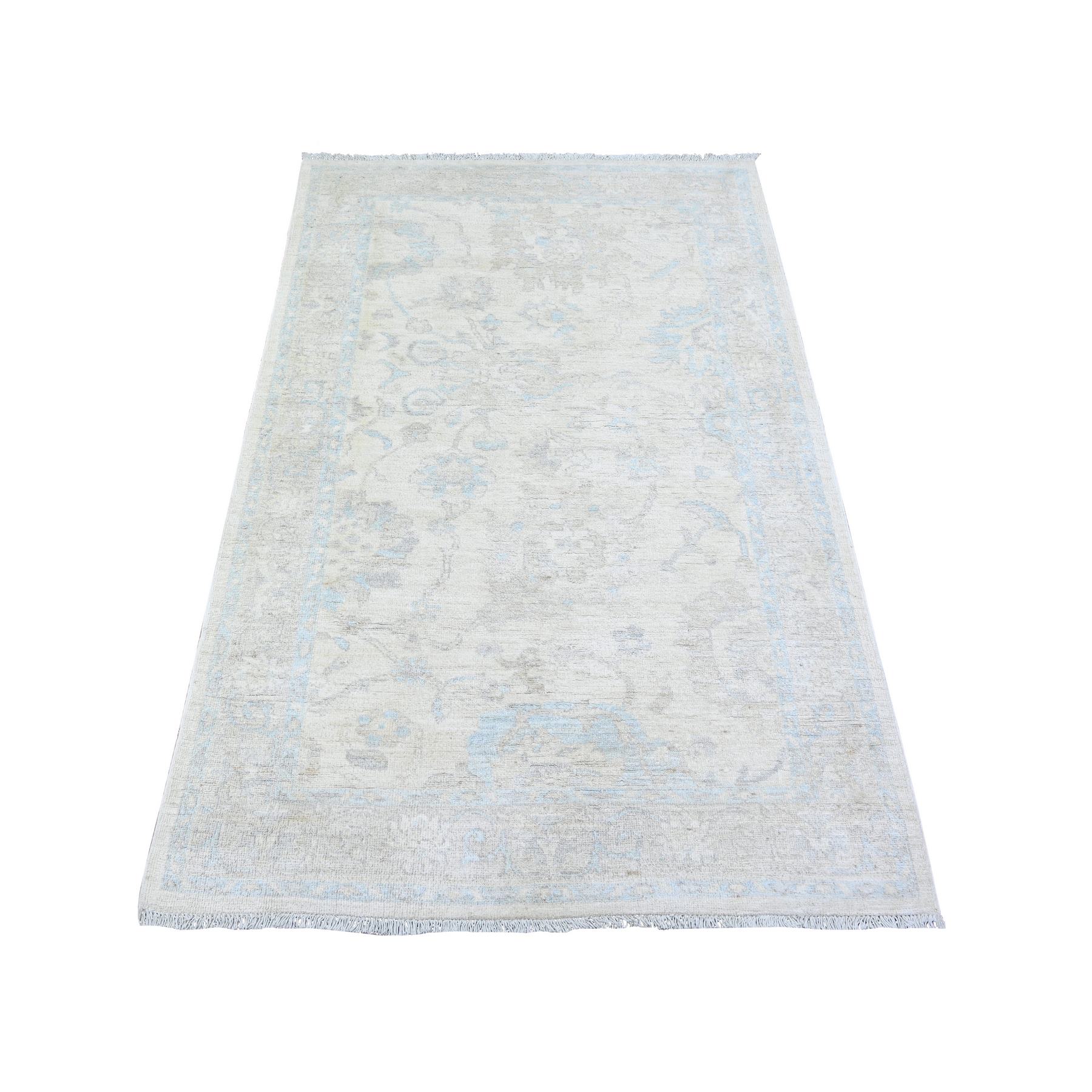 Oushak-And-Peshawar-Hand-Knotted-Rug-373910