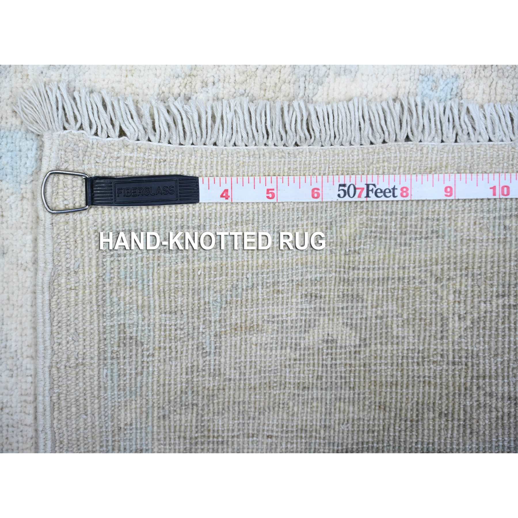 Oushak-And-Peshawar-Hand-Knotted-Rug-373910